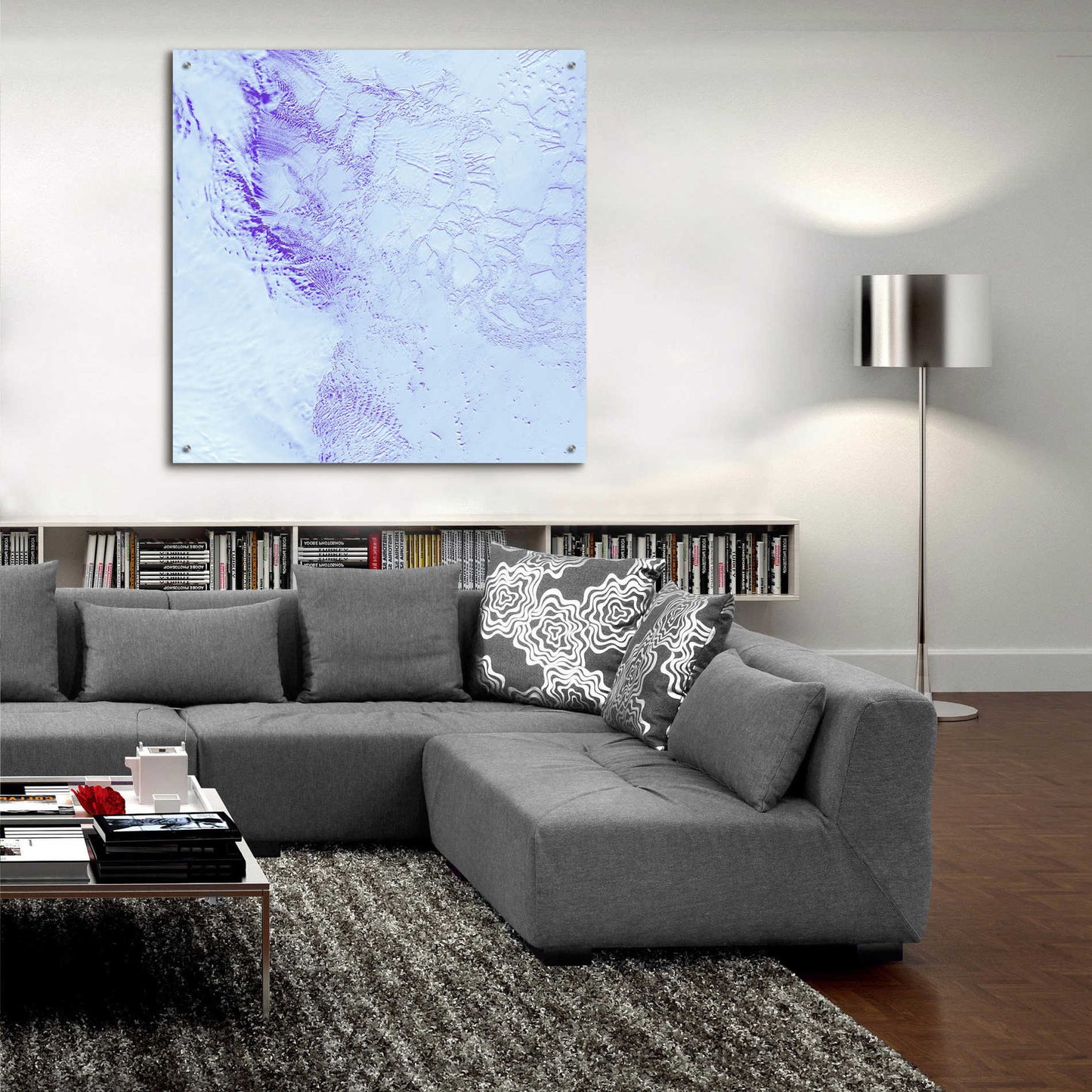 Epic Art 'Earth as Art: Robinson Glacier,' Acrylic Glass Wall Art,36x36