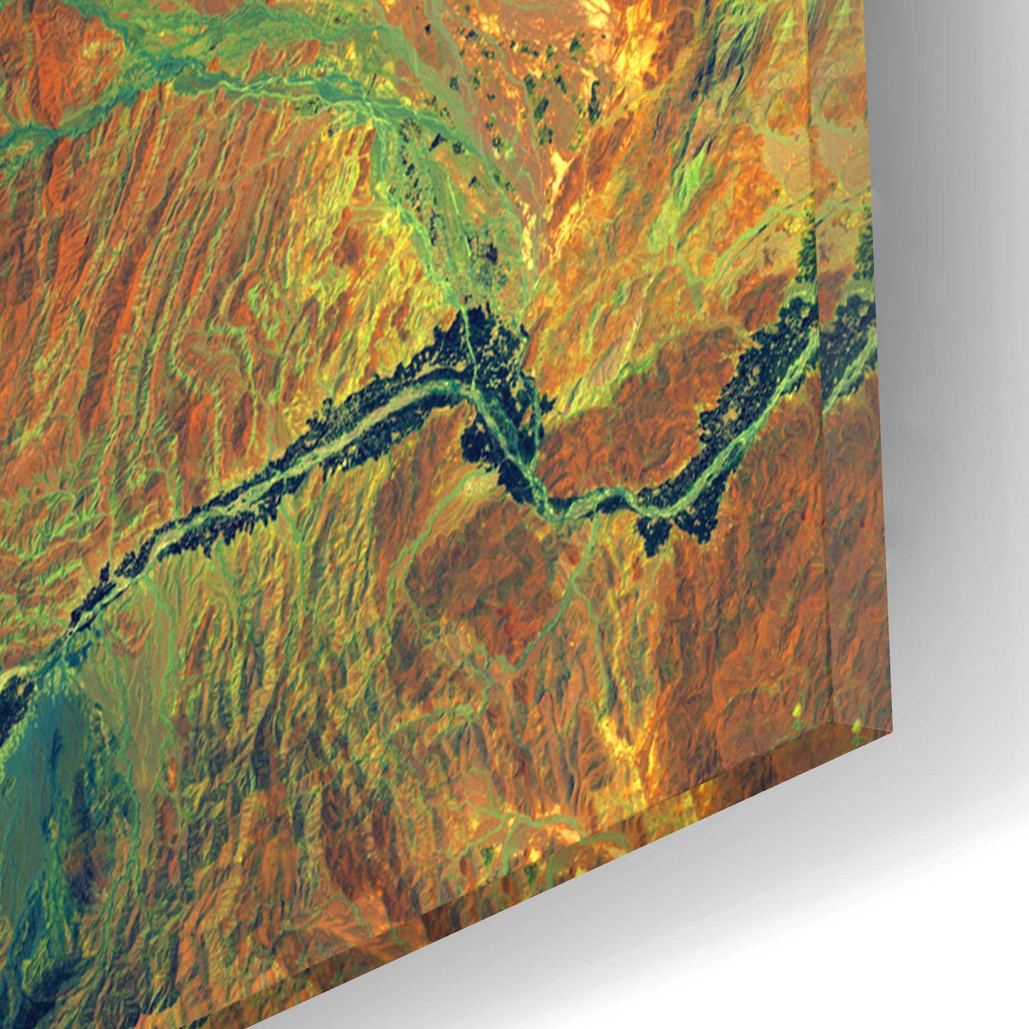 Epic Art 'Earth as Art: Rugged Terrain,' Acrylic Glass Wall Art,12x12