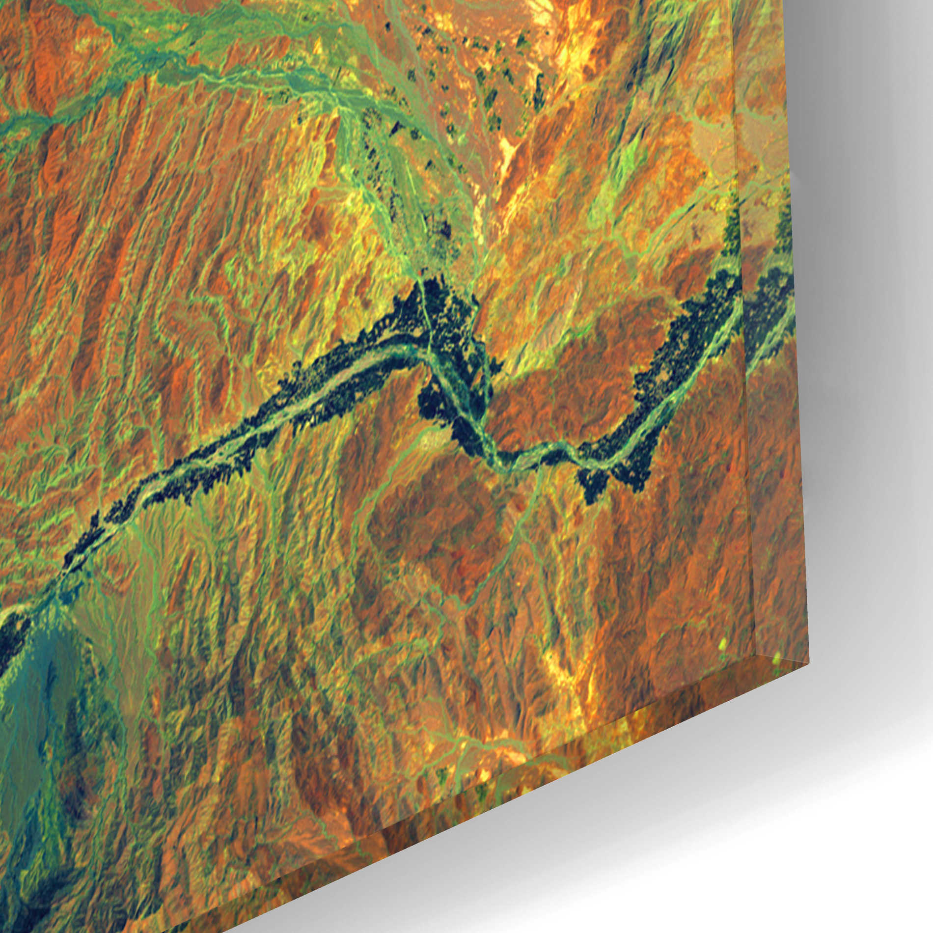 Epic Art 'Earth as Art: Rugged Terrain,' Acrylic Glass Wall Art,12x12