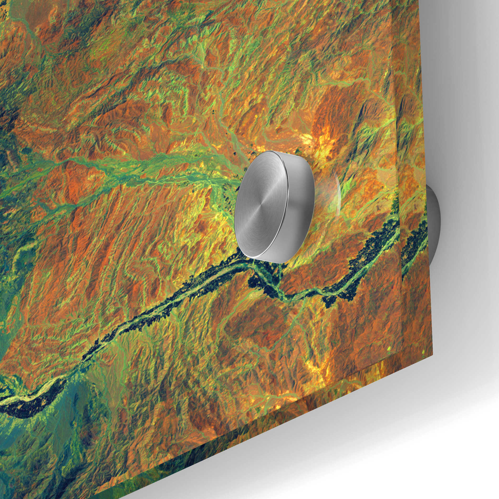 Epic Art 'Earth as Art: Rugged Terrain,' Acrylic Glass Wall Art,24x24