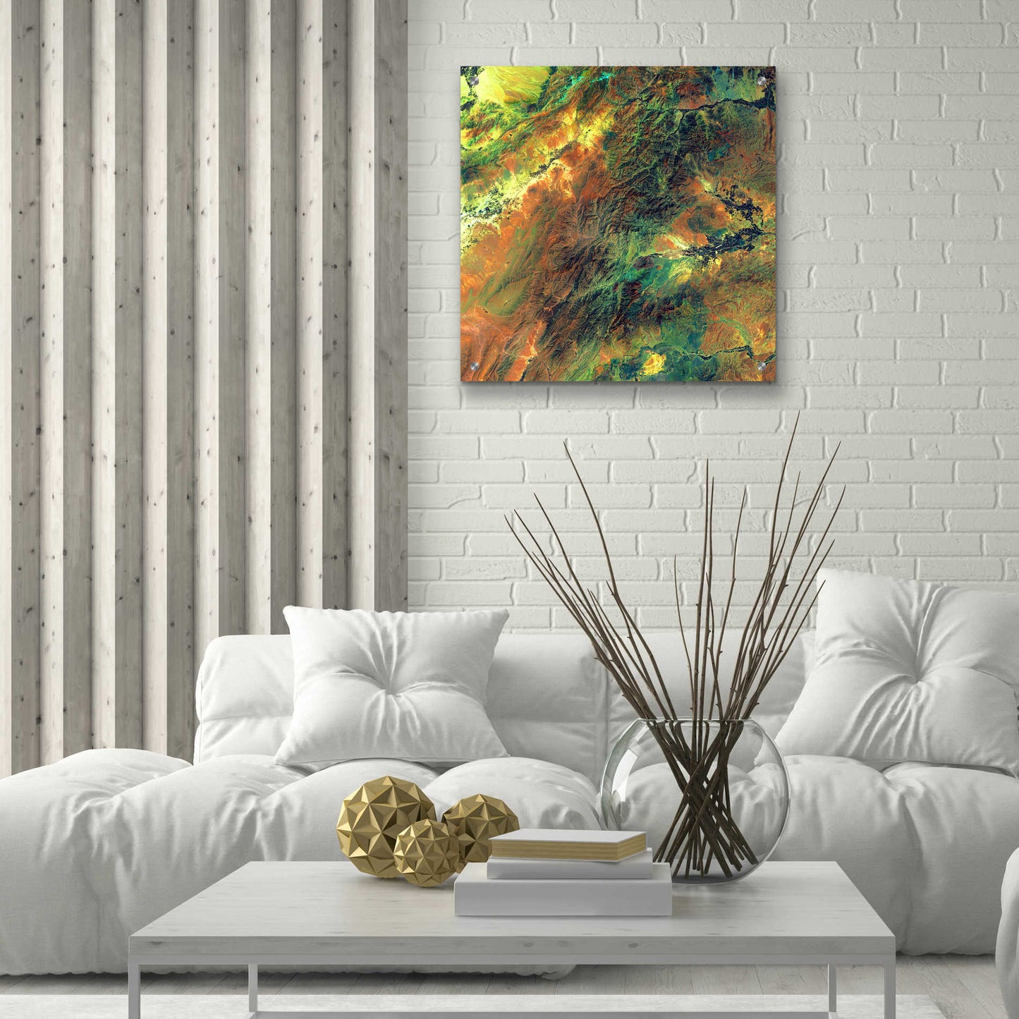 Epic Art 'Earth as Art: Rugged Terrain,' Acrylic Glass Wall Art,24x24