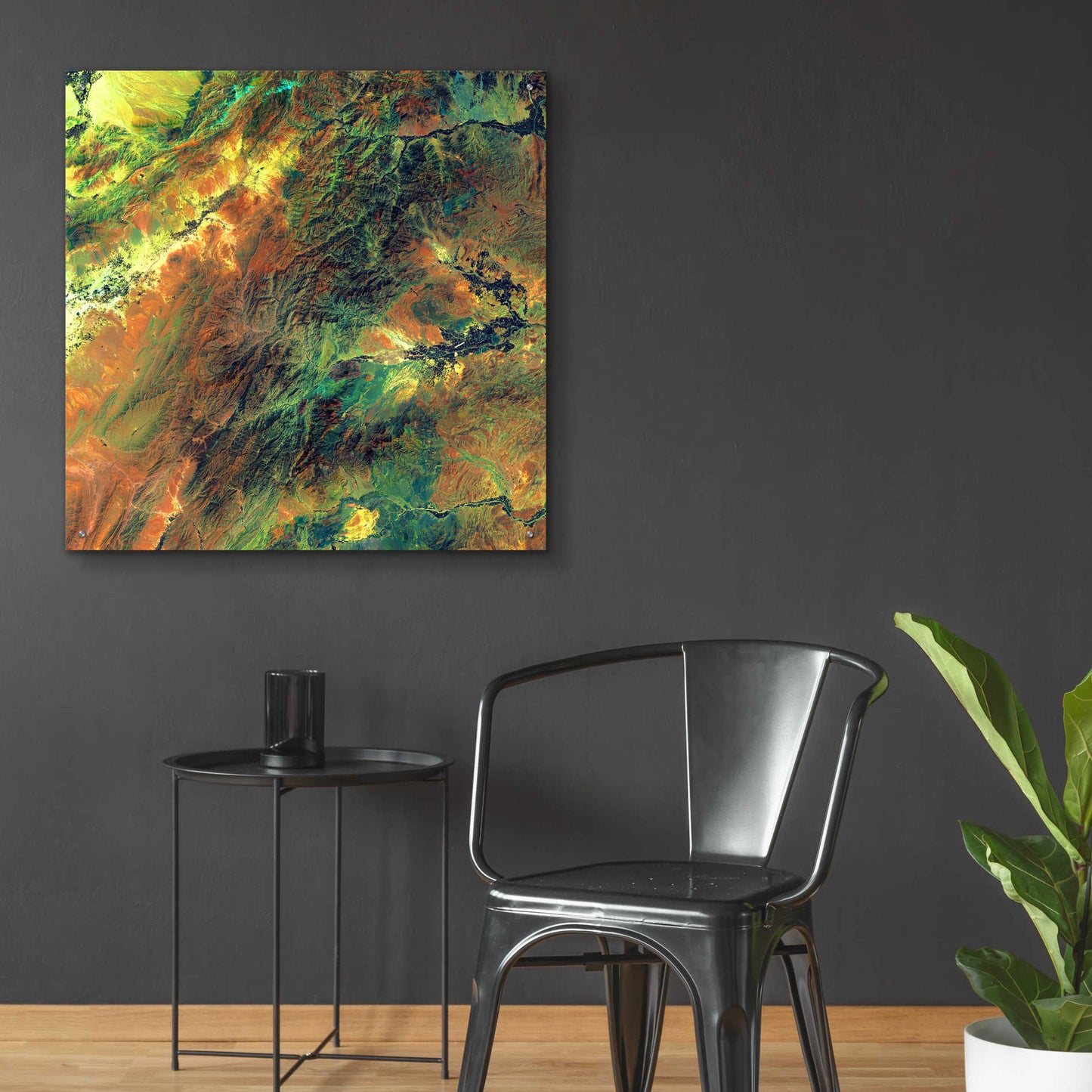 Epic Art 'Earth as Art: Rugged Terrain,' Acrylic Glass Wall Art,36x36