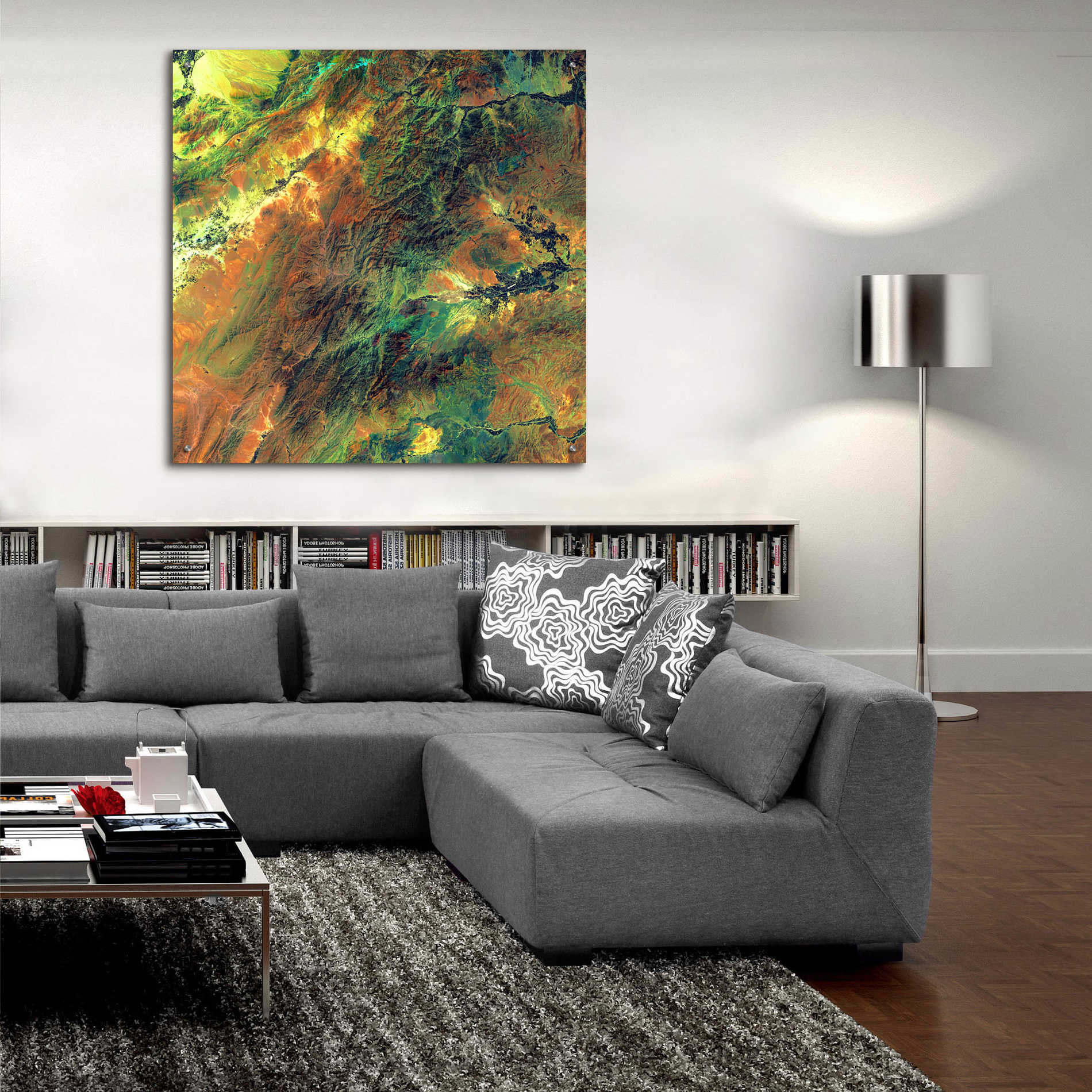 Epic Art 'Earth as Art: Rugged Terrain,' Acrylic Glass Wall Art,36x36