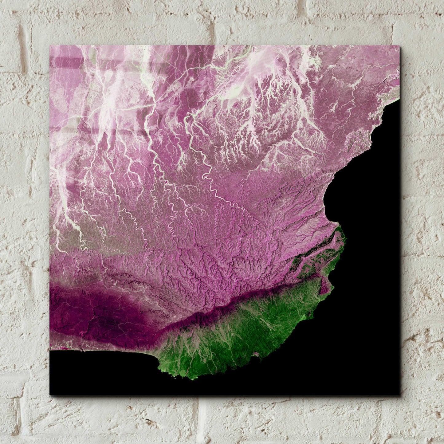 Epic Art 'Earth as Art: The Dhofar Difference,' Acrylic Glass Wall Art,12x12