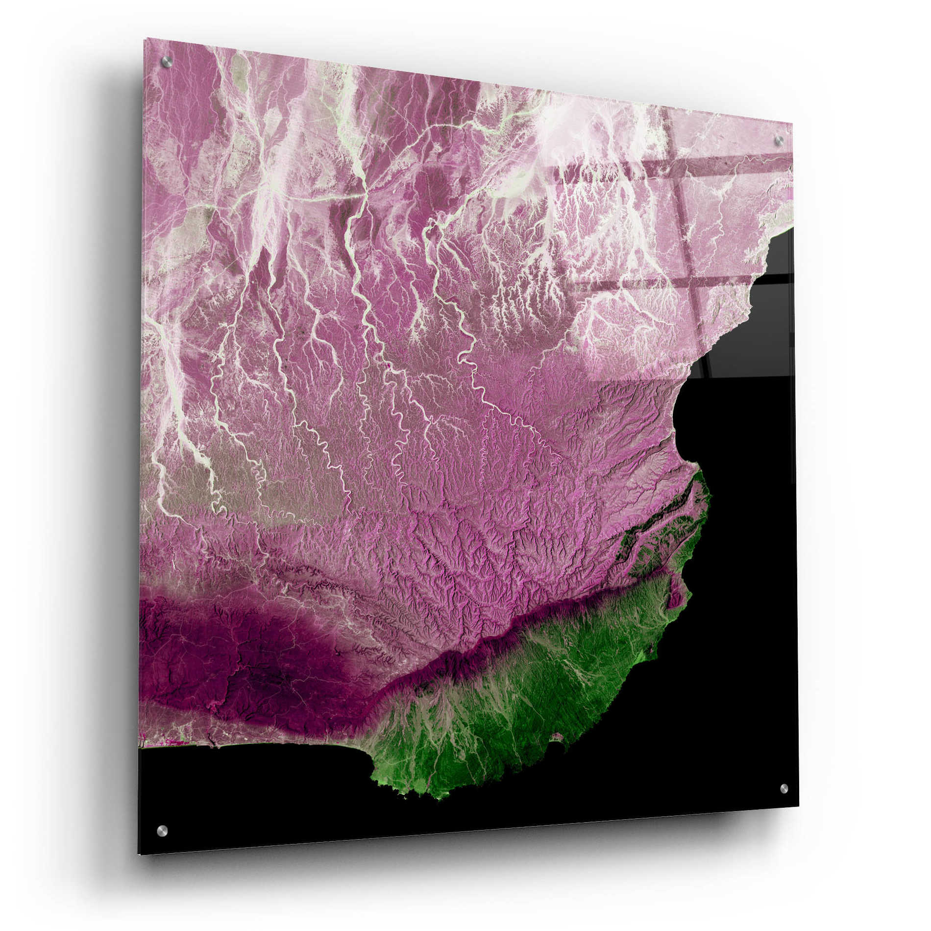 Epic Art 'Earth as Art: The Dhofar Difference,' Acrylic Glass Wall Art,36x36