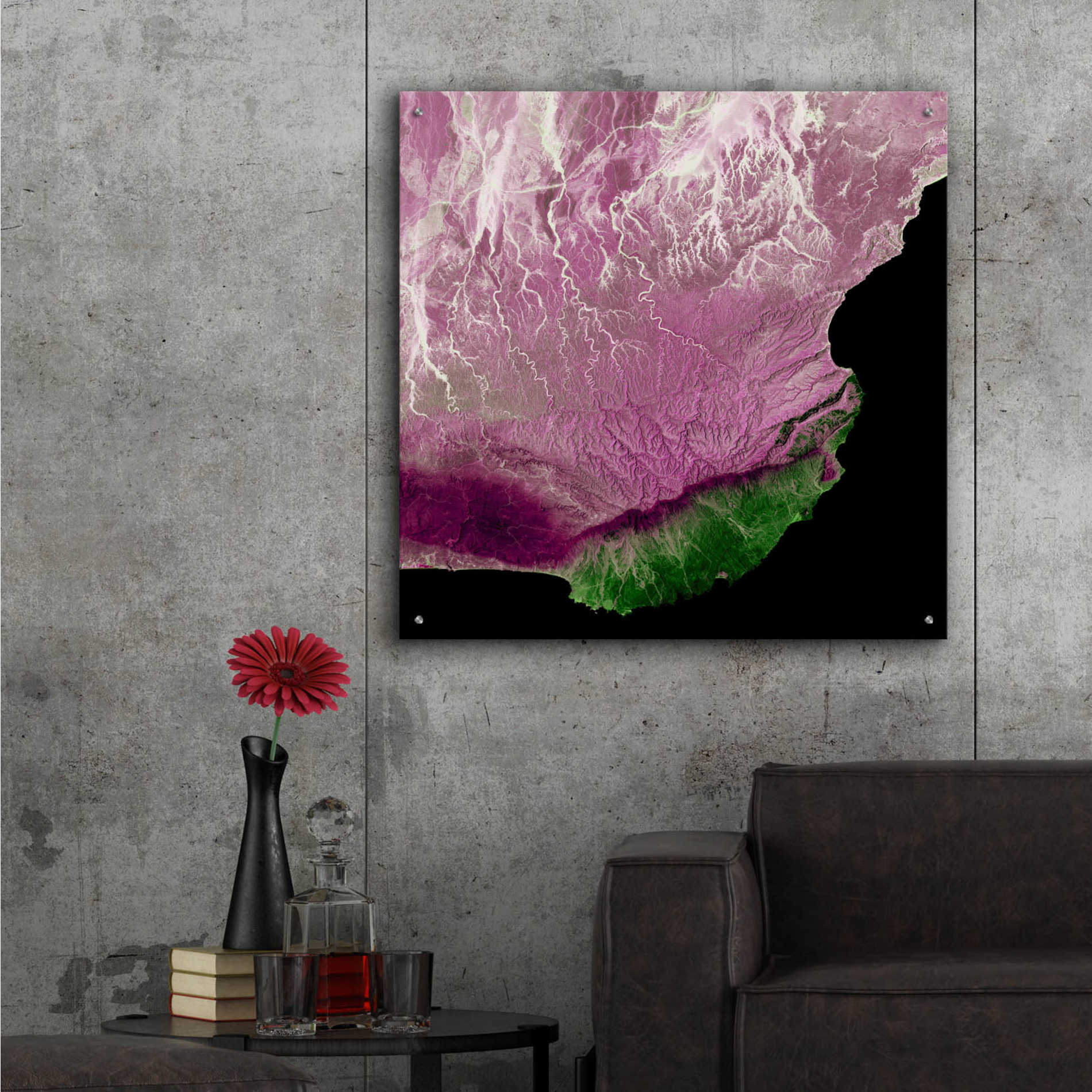 Epic Art 'Earth as Art: The Dhofar Difference,' Acrylic Glass Wall Art,36x36