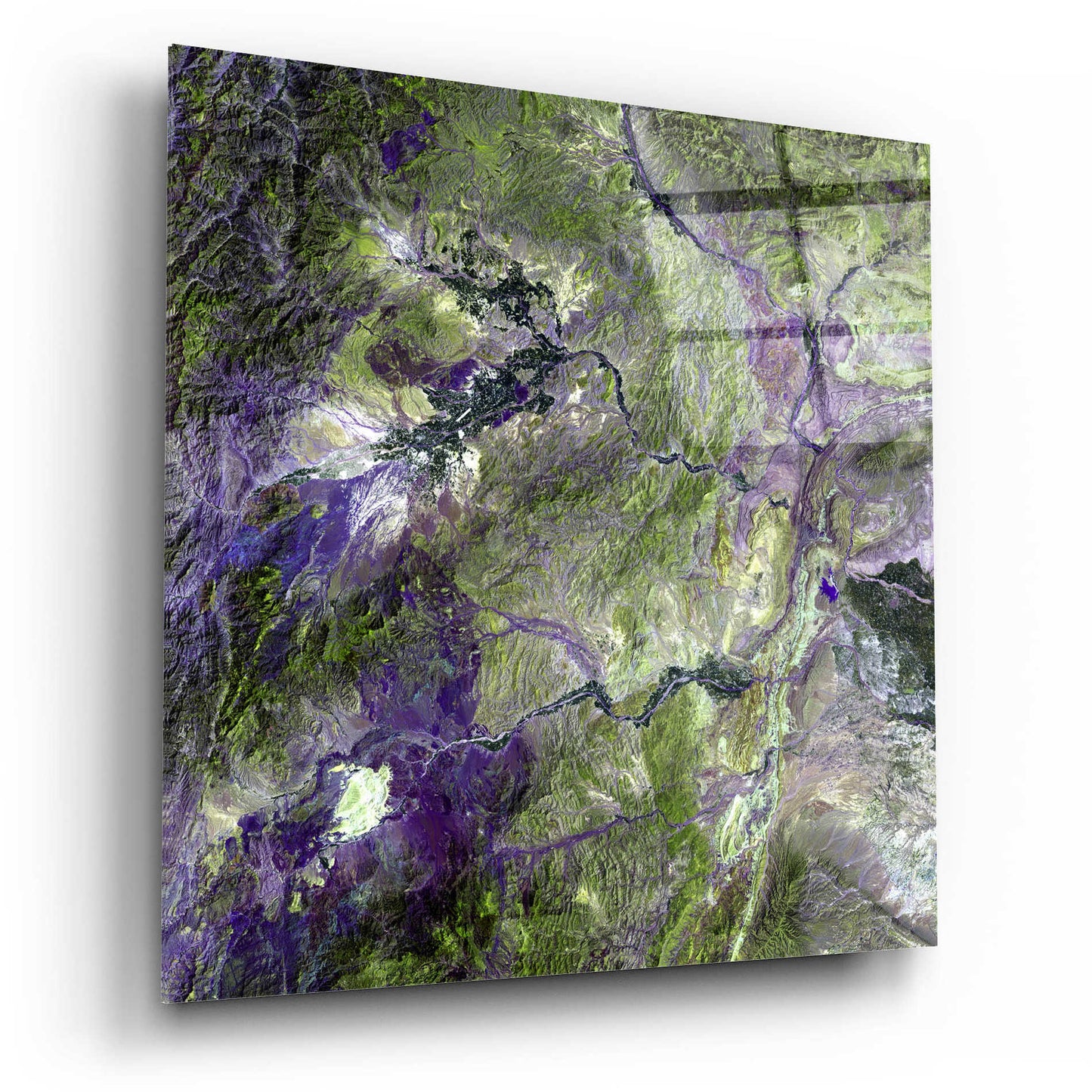 Epic Art 'Earth as Art: Waziristan Hills,' Acrylic Glass Wall Art,12x12