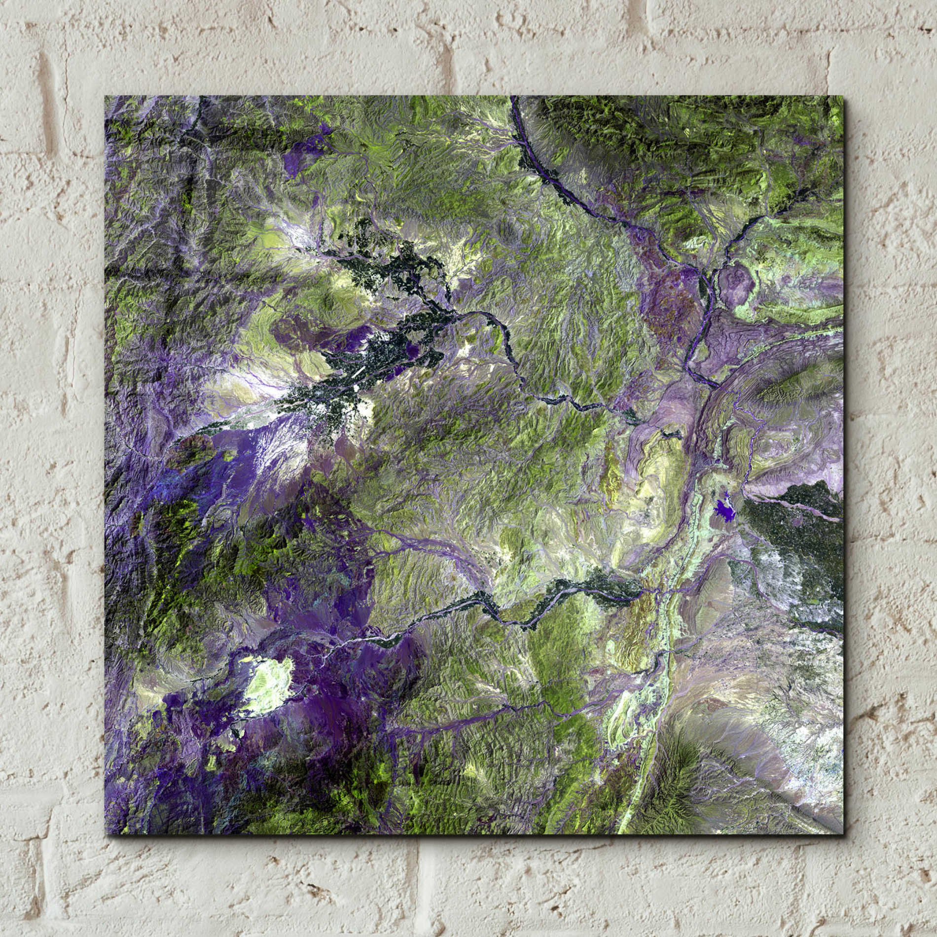 Epic Art 'Earth as Art: Waziristan Hills,' Acrylic Glass Wall Art,12x12