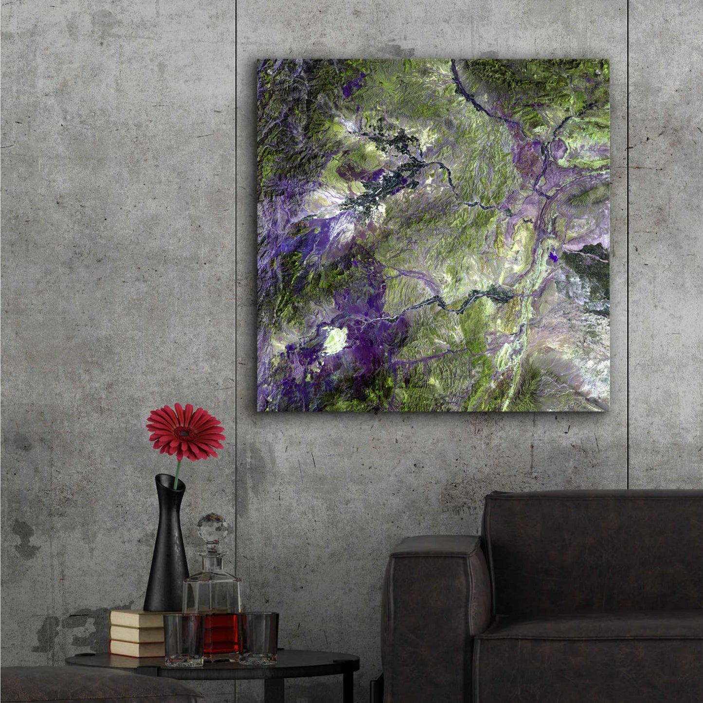 Epic Art 'Earth as Art: Waziristan Hills,' Acrylic Glass Wall Art,36x36