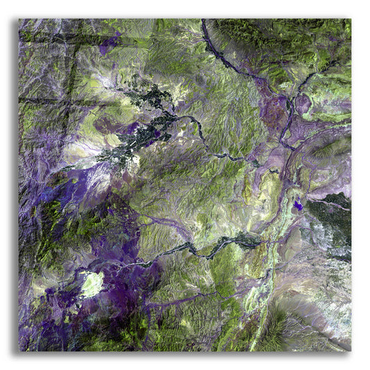 Epic Art 'Earth as Art: Waziristan Hills,' Acrylic Glass Wall Art,12x12x1.1x0,18x18x1.1x0,26x26x1.74x0,37x37x1.74x0