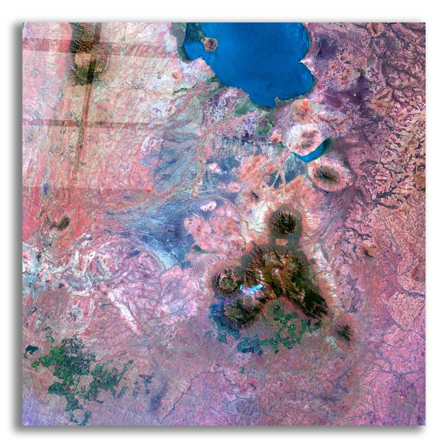 Epic Art 'Earth as Art: Mulanje Massif,' Acrylic Glass Wall Art,12x12x1.1x0,18x18x1.1x0,26x26x1.74x0,37x37x1.74x0