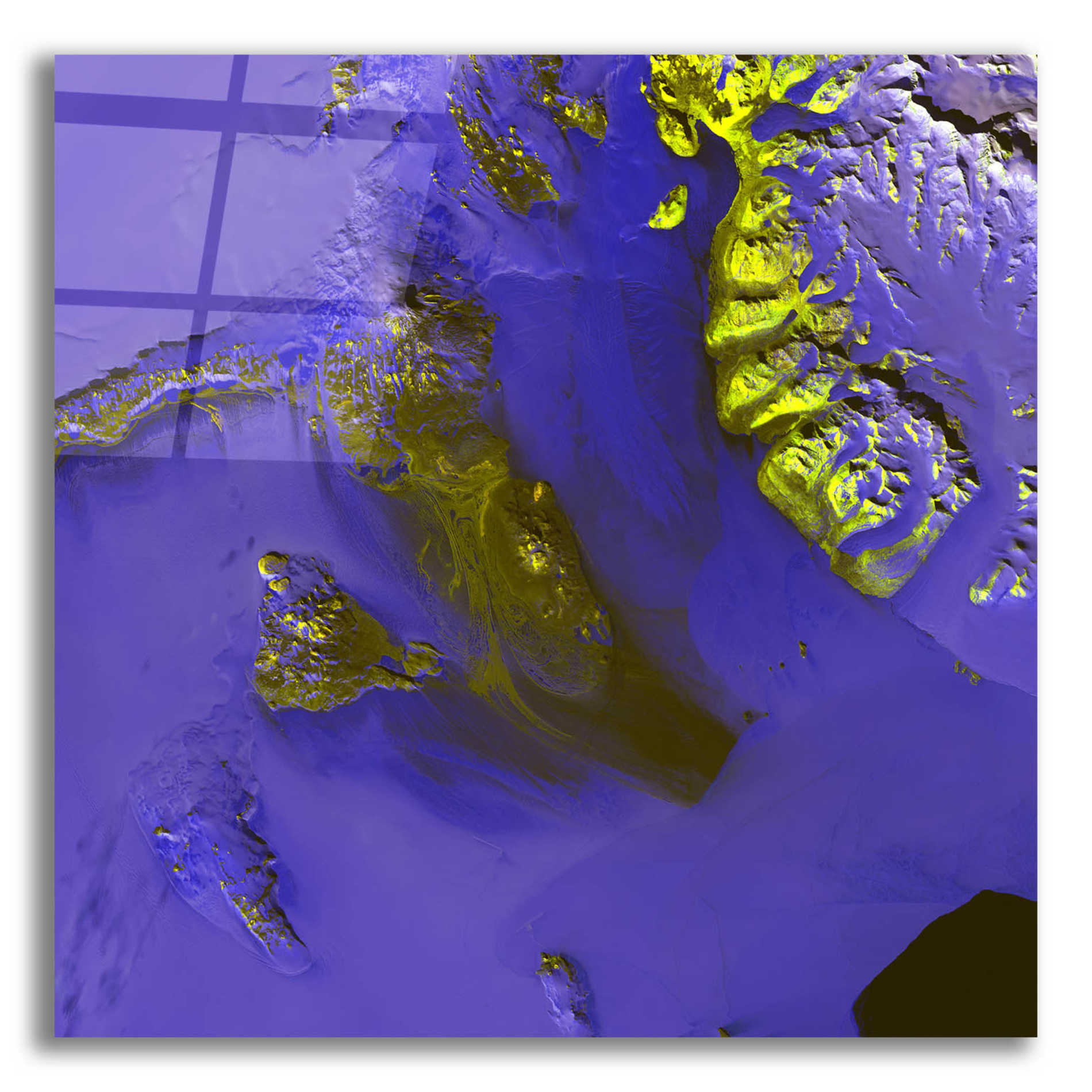 Epic Art 'Earth as Art: Koettlitz Glacier,' Acrylic Glass Wall Art,12x12x1.1x0,18x18x1.1x0,26x26x1.74x0,37x37x1.74x0