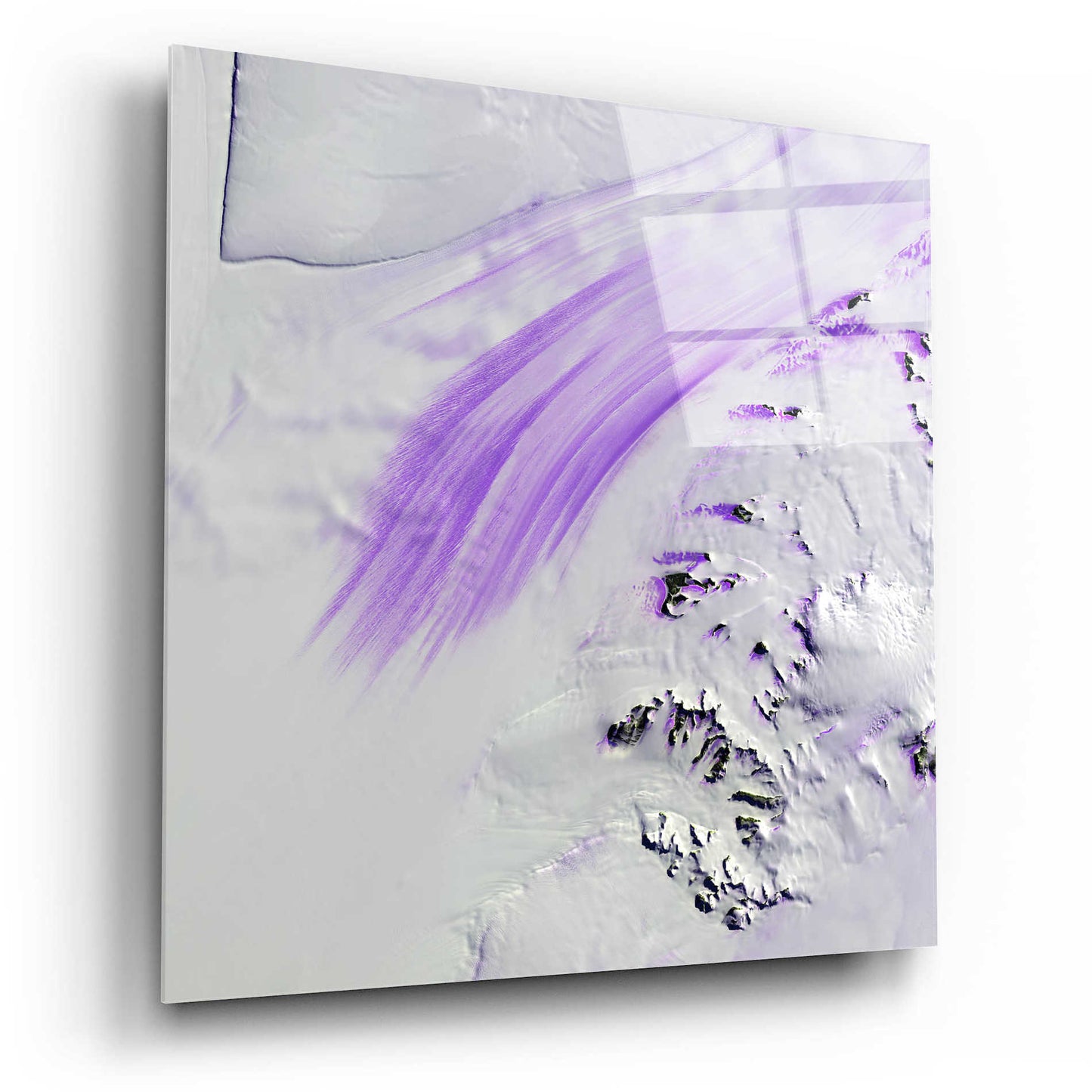 Epic Art 'Earth as Art: Slessor Glacier,' Acrylic Glass Wall Art,12x12