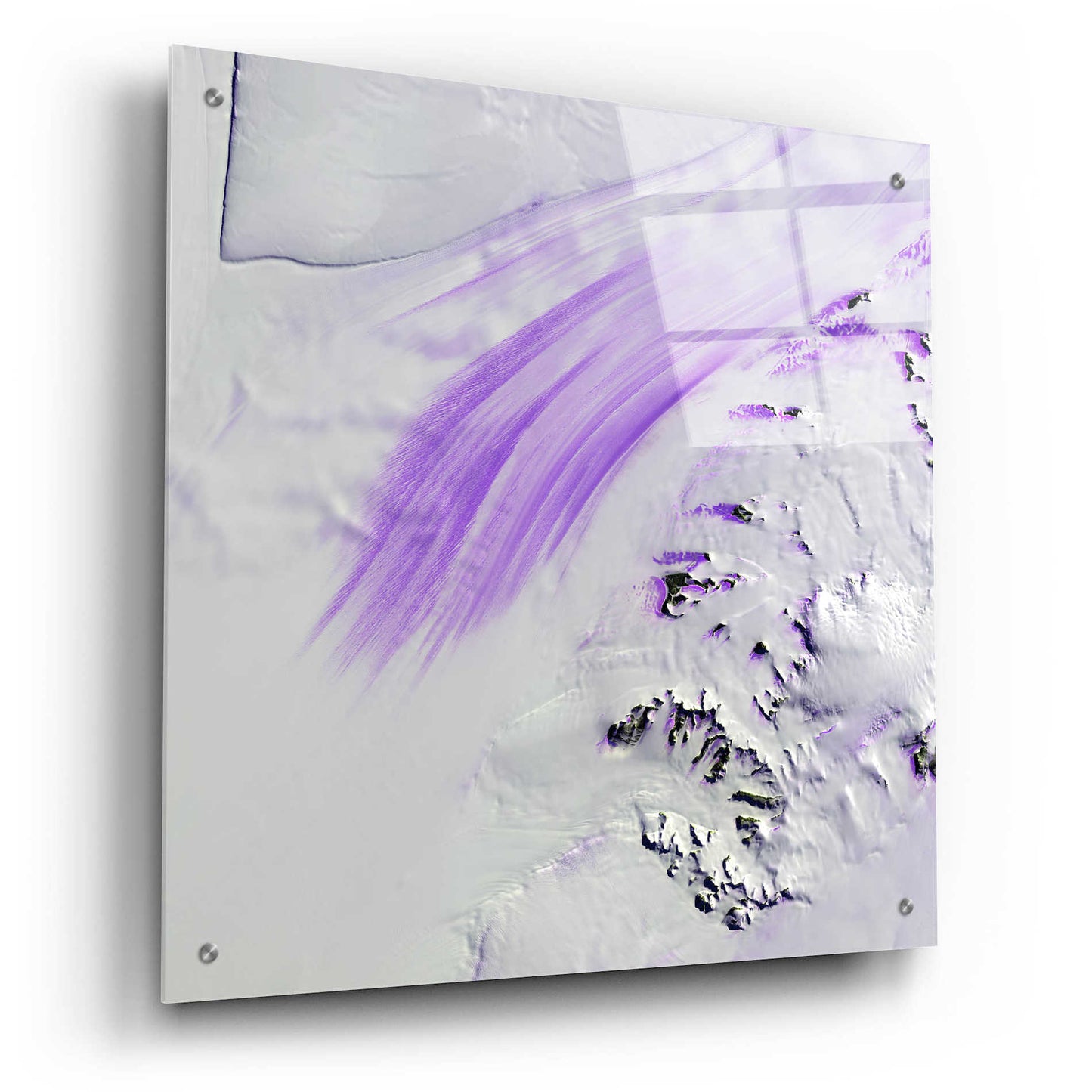 Epic Art 'Earth as Art: Slessor Glacier,' Acrylic Glass Wall Art,24x24