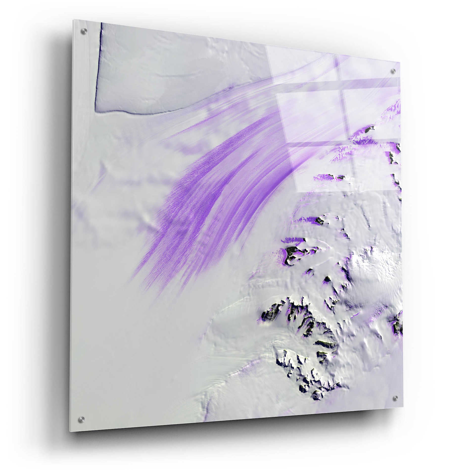 Epic Art 'Earth as Art: Slessor Glacier,' Acrylic Glass Wall Art,36x36