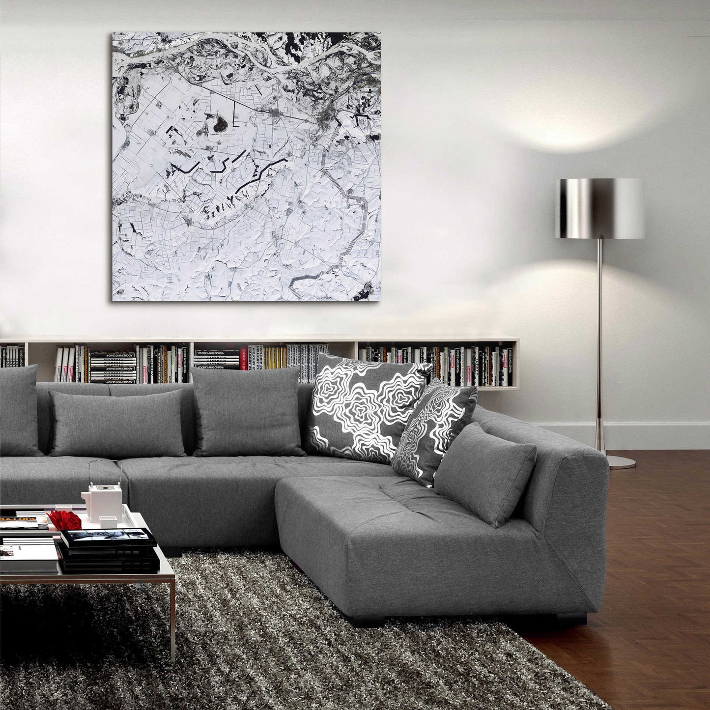 Epic Art 'Earth as Art: Etched in Snow,' Acrylic Glass Wall Art,36x36