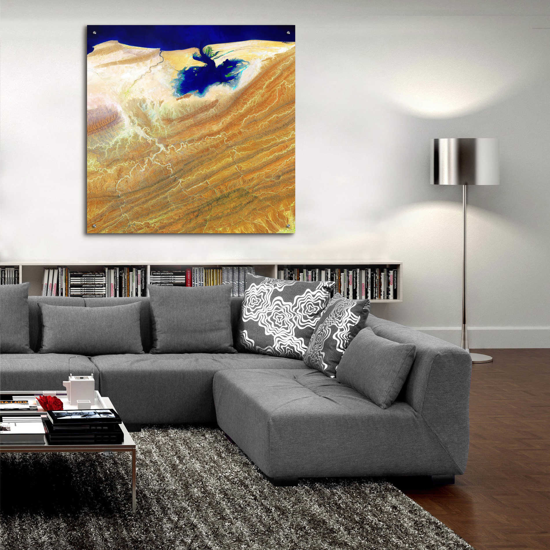 Epic Art 'Earth as Art: Ink Stain,' Acrylic Glass Wall Art,36x36