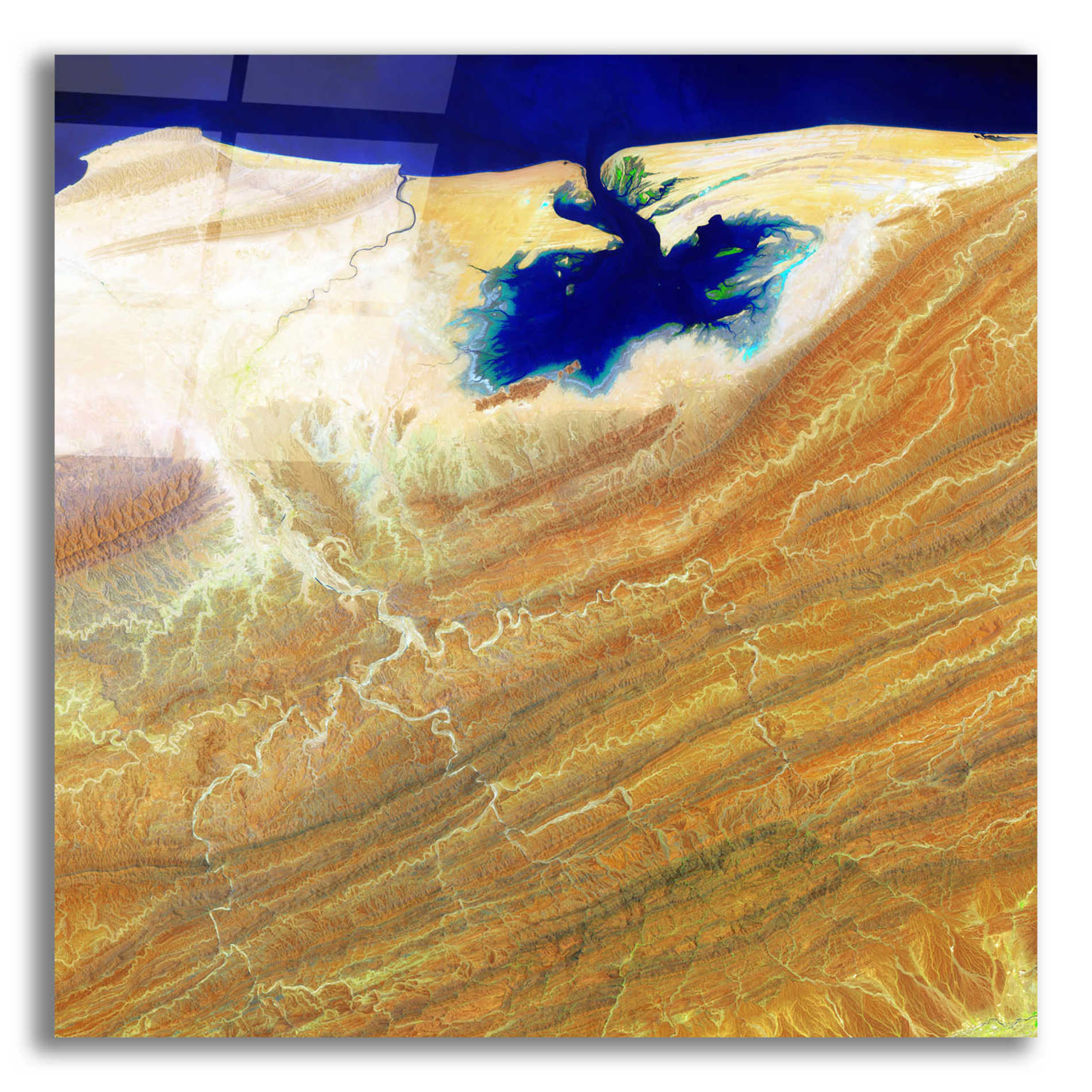 Epic Art 'Earth as Art: Ink Stain,' Acrylic Glass Wall Art,12x12x1.1x0,18x18x1.1x0,26x26x1.74x0,37x37x1.74x0