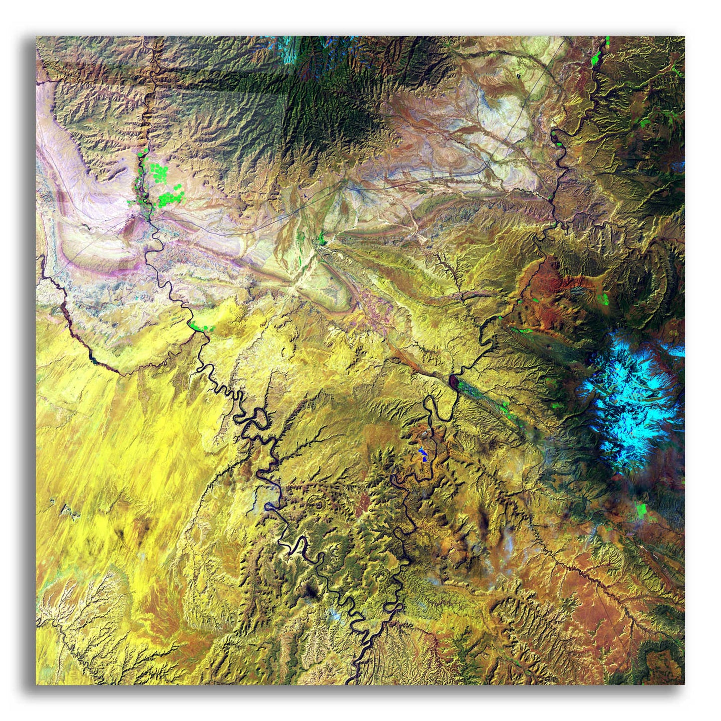 Epic Art 'Earth as Art: Canyonlands,' Acrylic Glass Wall Art,12x12x1.1x0,18x18x1.1x0,26x26x1.74x0,37x37x1.74x0