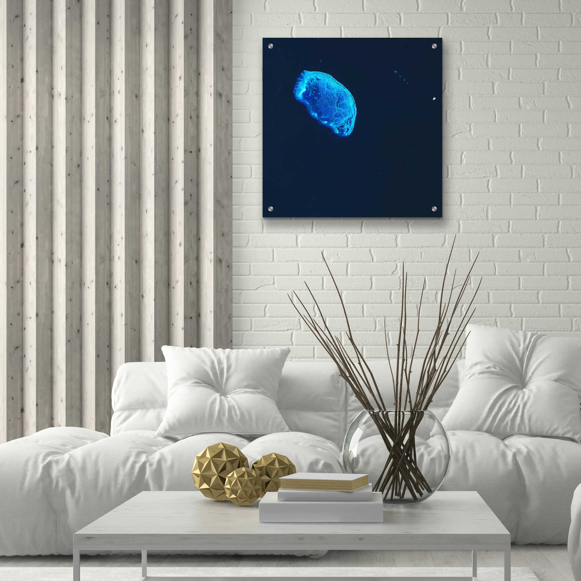 Epic Art 'Earth as Art: Scorpion Reef,' Acrylic Glass Wall Art,24x24