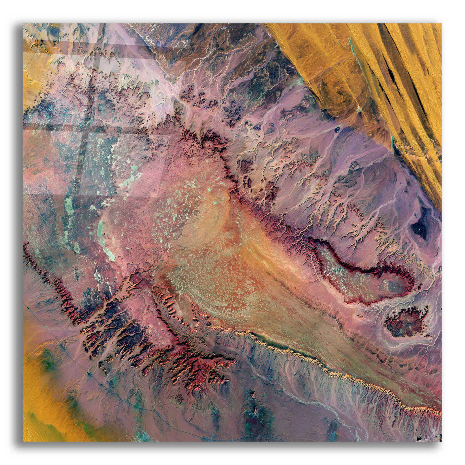 Epic Art 'Earth as Art: Expressions in the Desert,' Acrylic Glass Wall Art,12x12