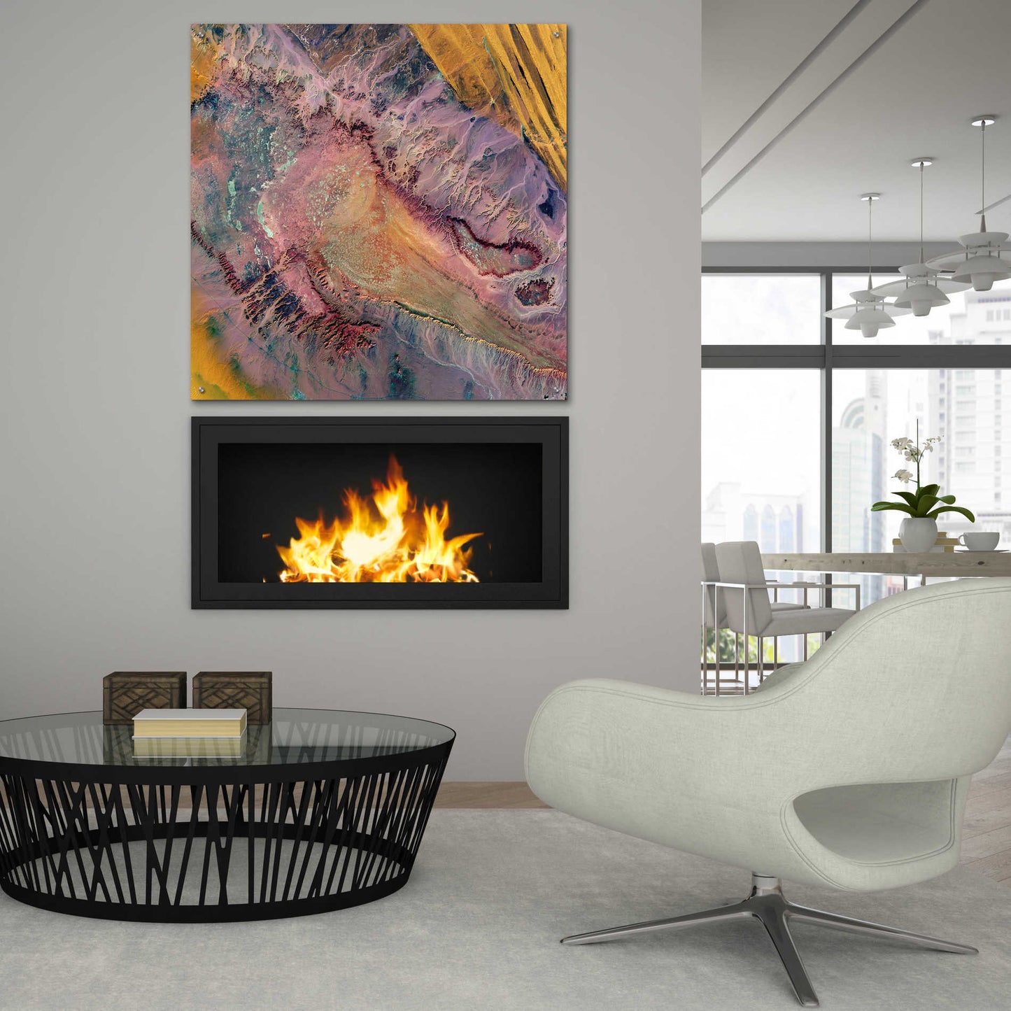 Epic Art 'Earth as Art: Expressions in the Desert,' Acrylic Glass Wall Art,36x36