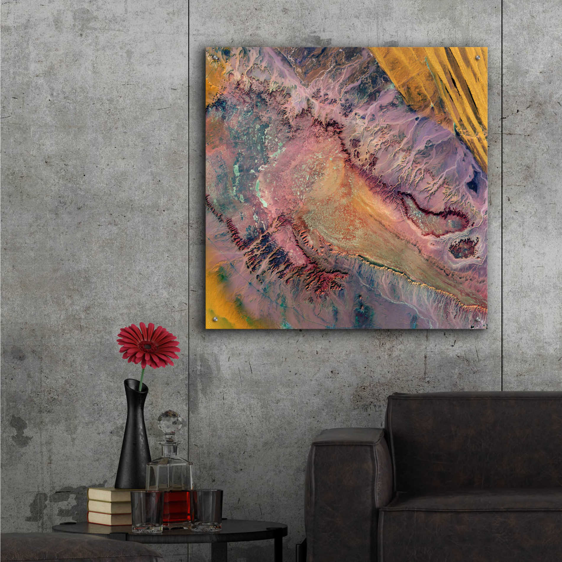 Epic Art 'Earth as Art: Expressions in the Desert,' Acrylic Glass Wall Art,36x36