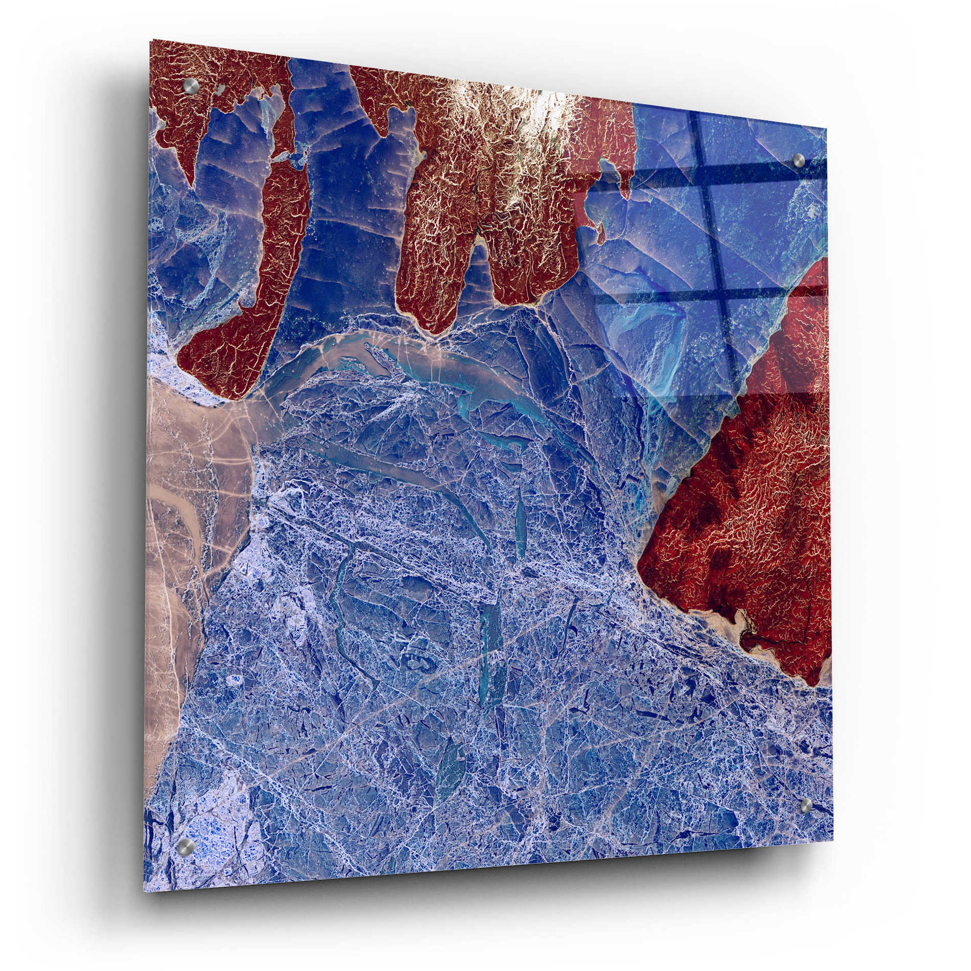 Epic Art 'Earth as Art: Fractured,' Acrylic Glass Wall Art,24x24