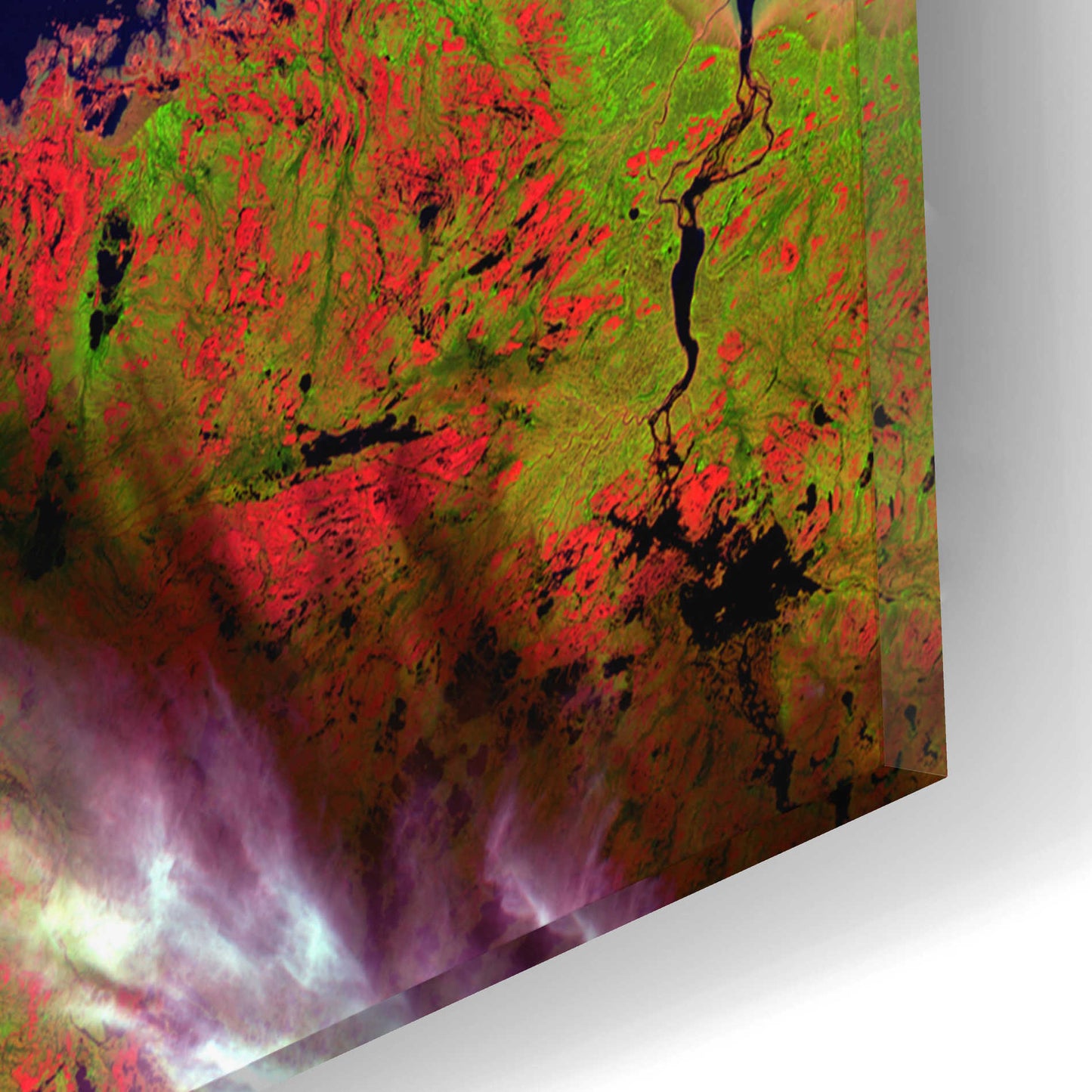 Epic Art 'Earth as Art: Icy Vortex,' Acrylic Glass Wall Art,12x12