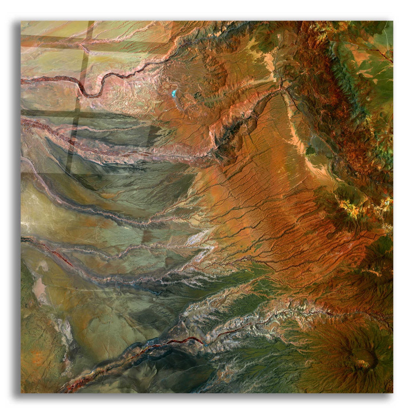 Epic Art 'Earth as Art: Moody Carvings,' Acrylic Glass Wall Art,12x12x1.1x0,18x18x1.1x0,26x26x1.74x0,37x37x1.74x0