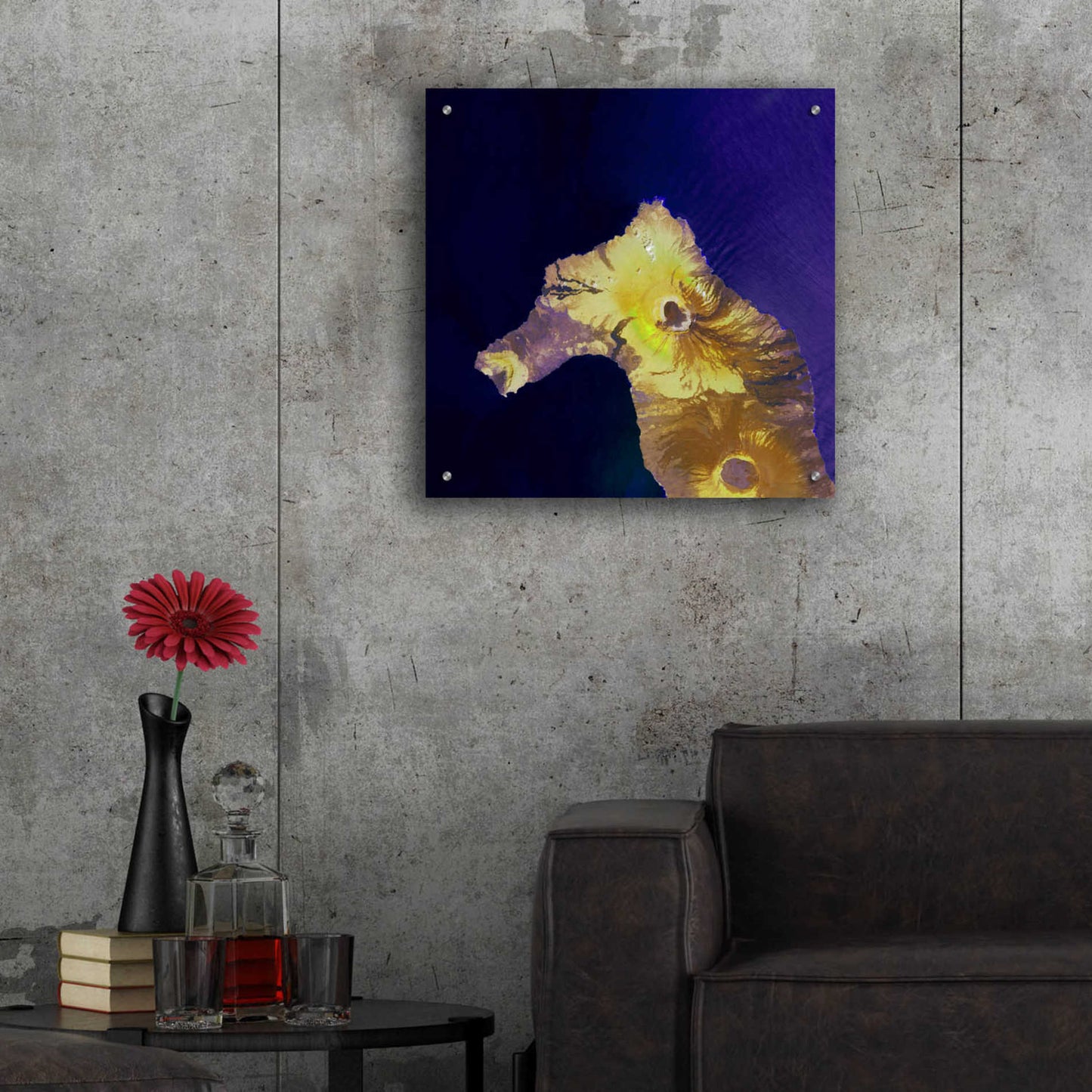 Epic Art 'Earth as Art: Painted Horse,' Acrylic Glass Wall Art,24x24