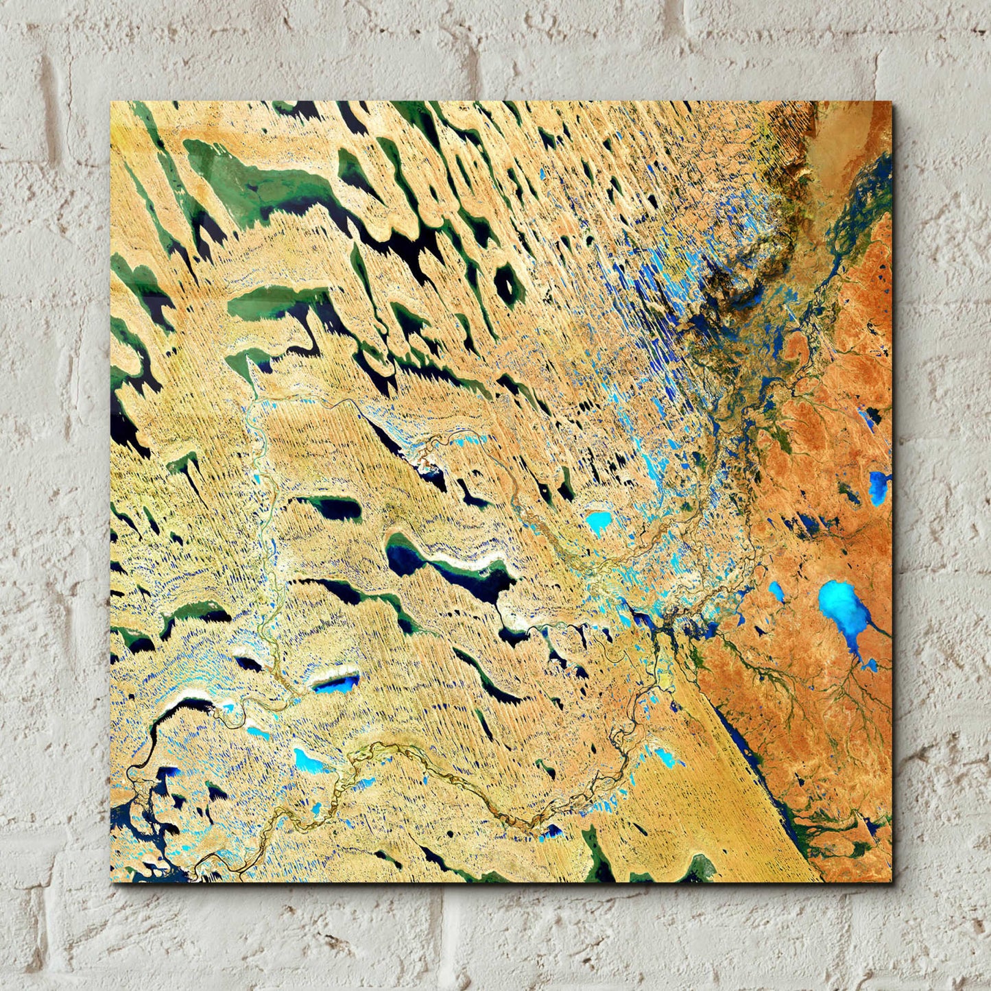 Epic Art 'Earth as Art: Parallel Dunes,' Acrylic Glass Wall Art,12x12