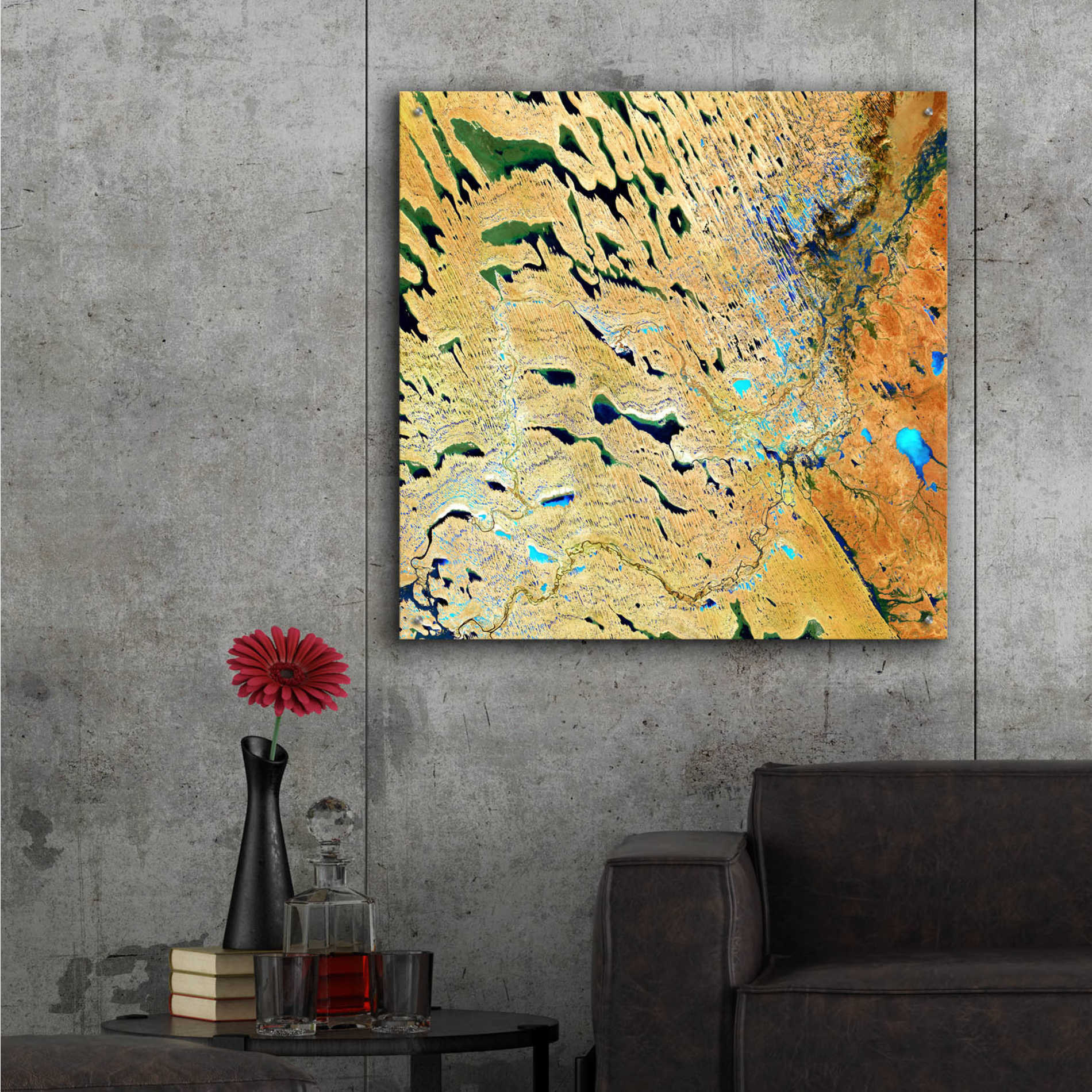Epic Art 'Earth as Art: Parallel Dunes,' Acrylic Glass Wall Art,36x36