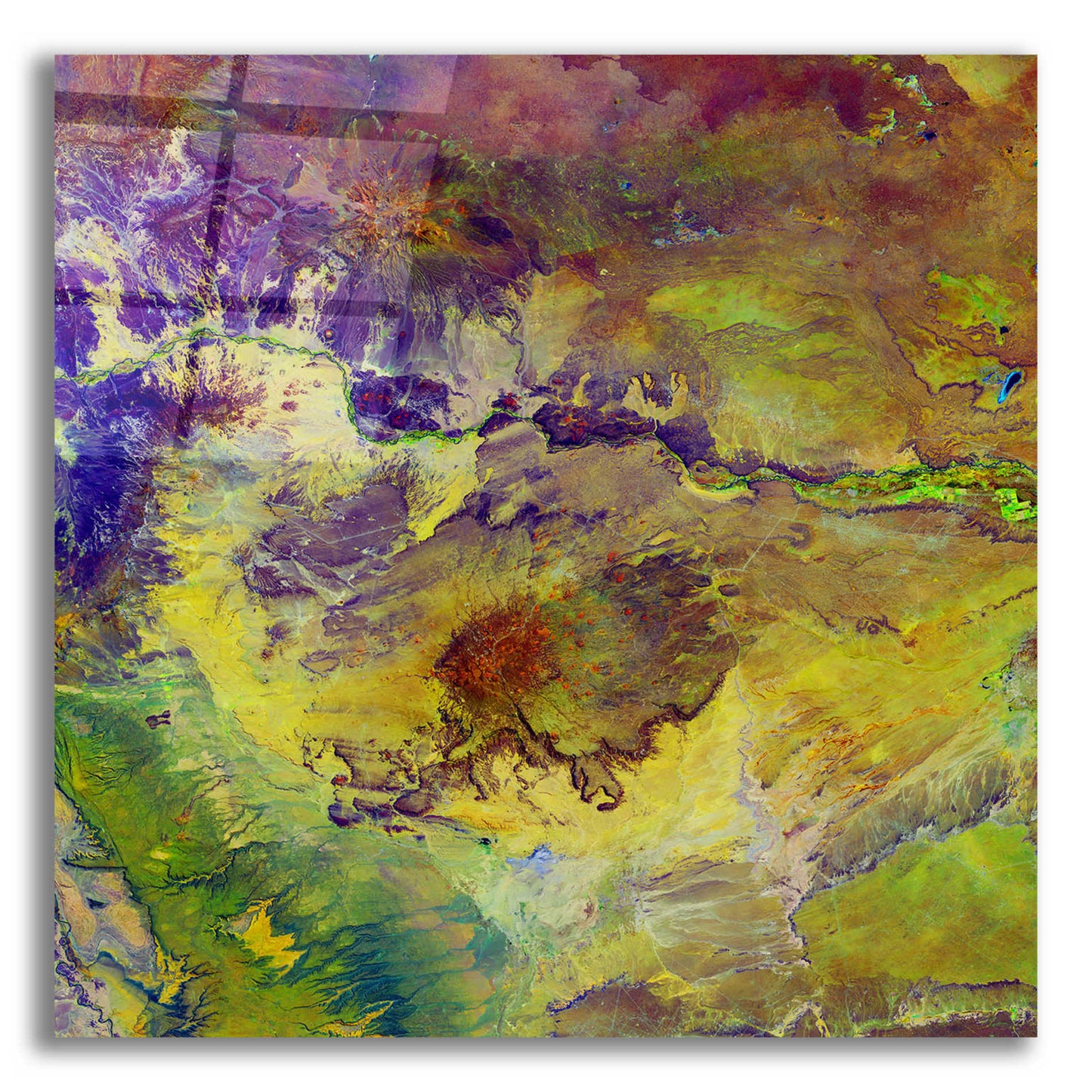 Epic Art 'Earth as Art: Sabotage,' Acrylic Glass Wall Art,12x12