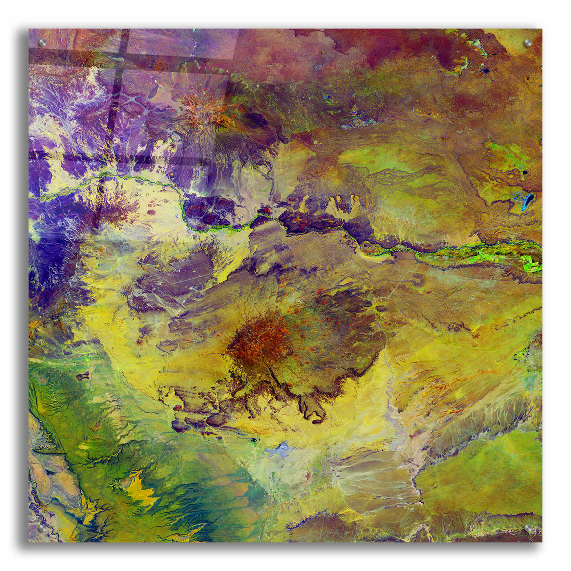 Epic Art 'Earth as Art: Sabotage,' Acrylic Glass Wall Art,36x36