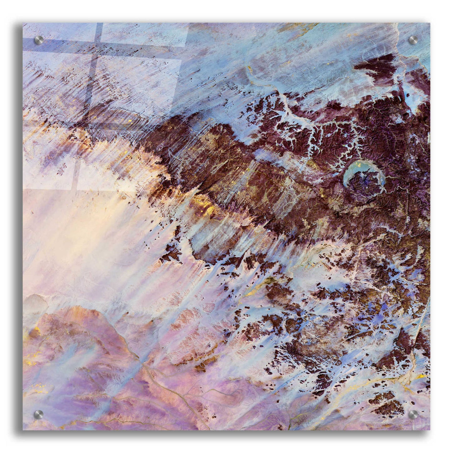 Epic Art 'Earth as Art: Storm Amid the Calm,' Acrylic Glass Wall Art,24x24