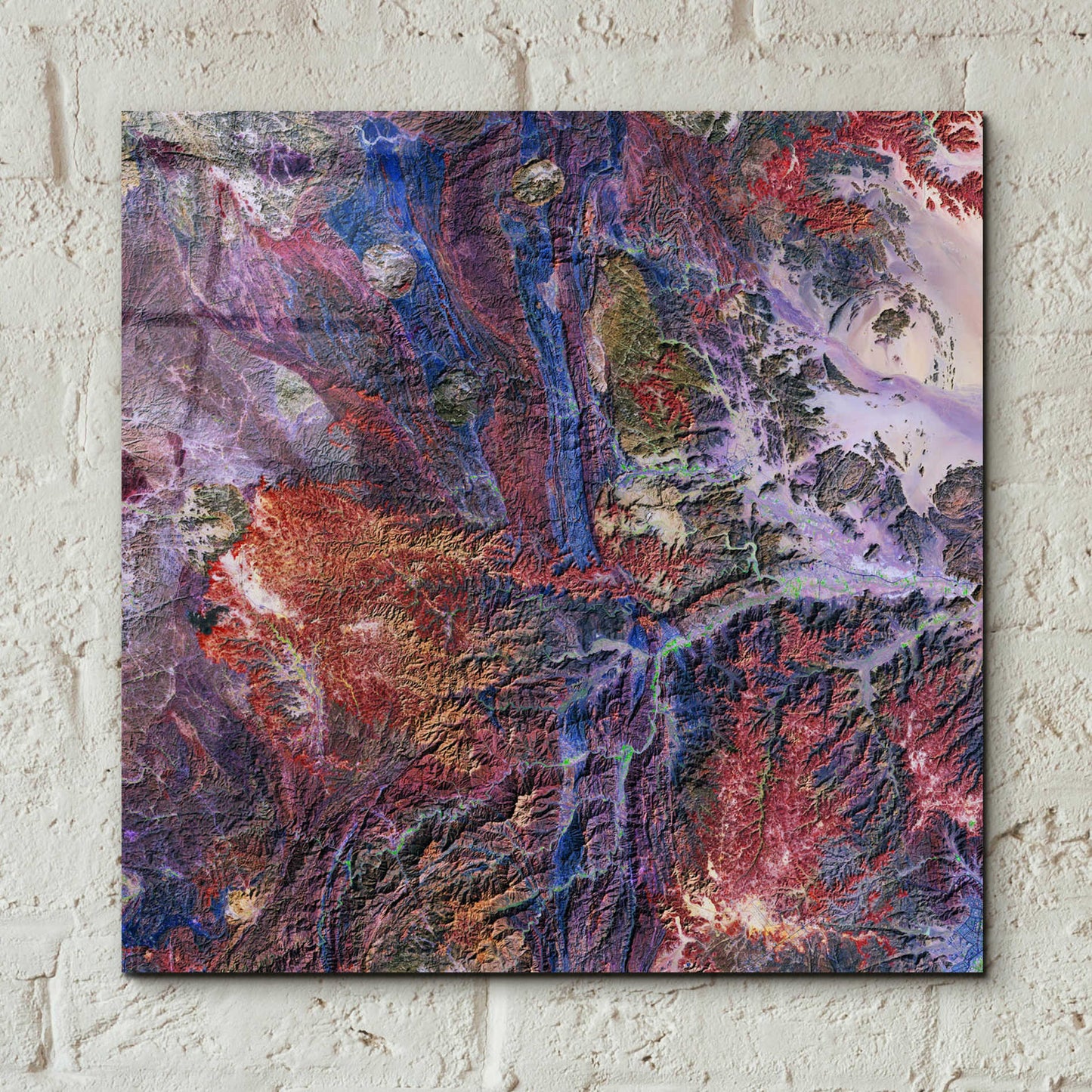 Epic Art 'Earth as Art: Tapestry,' Acrylic Glass Wall Art,12x12