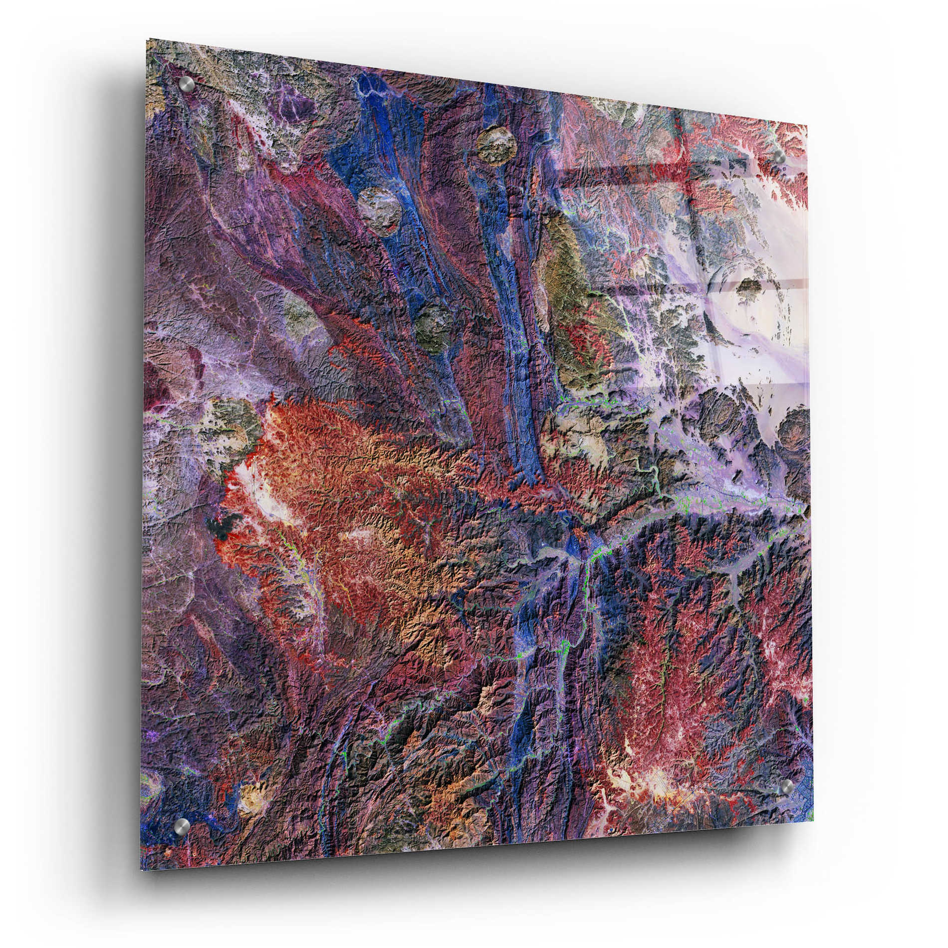 Epic Art 'Earth as Art: Tapestry,' Acrylic Glass Wall Art,24x24