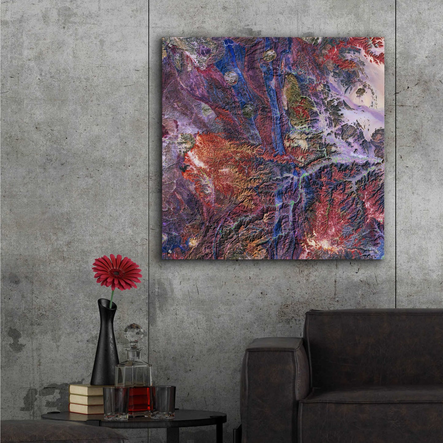 Epic Art 'Earth as Art: Tapestry,' Acrylic Glass Wall Art,36x36