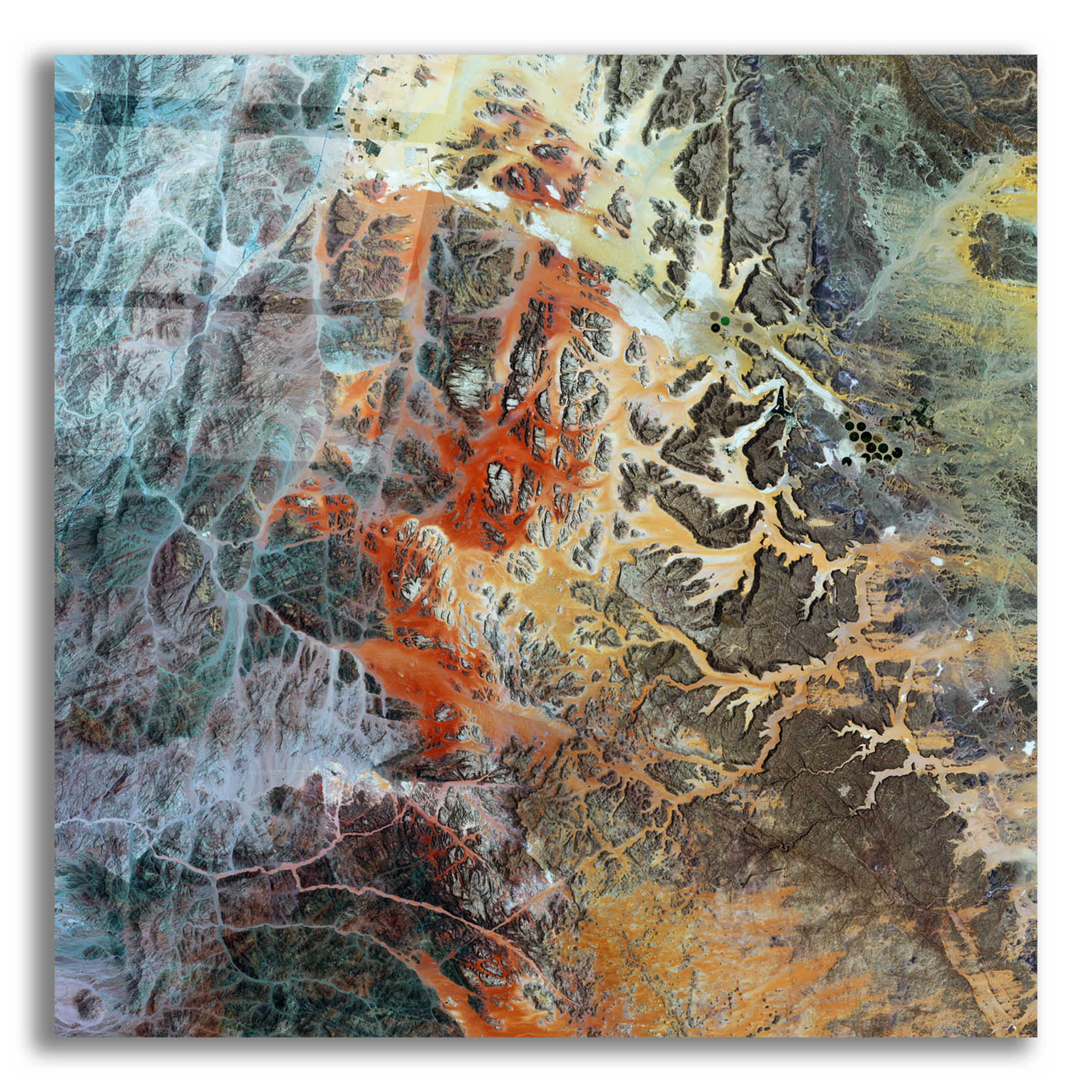 Epic Art 'Earth as Art: Unfriendly Landscape,' Acrylic Glass Wall Art,12x12