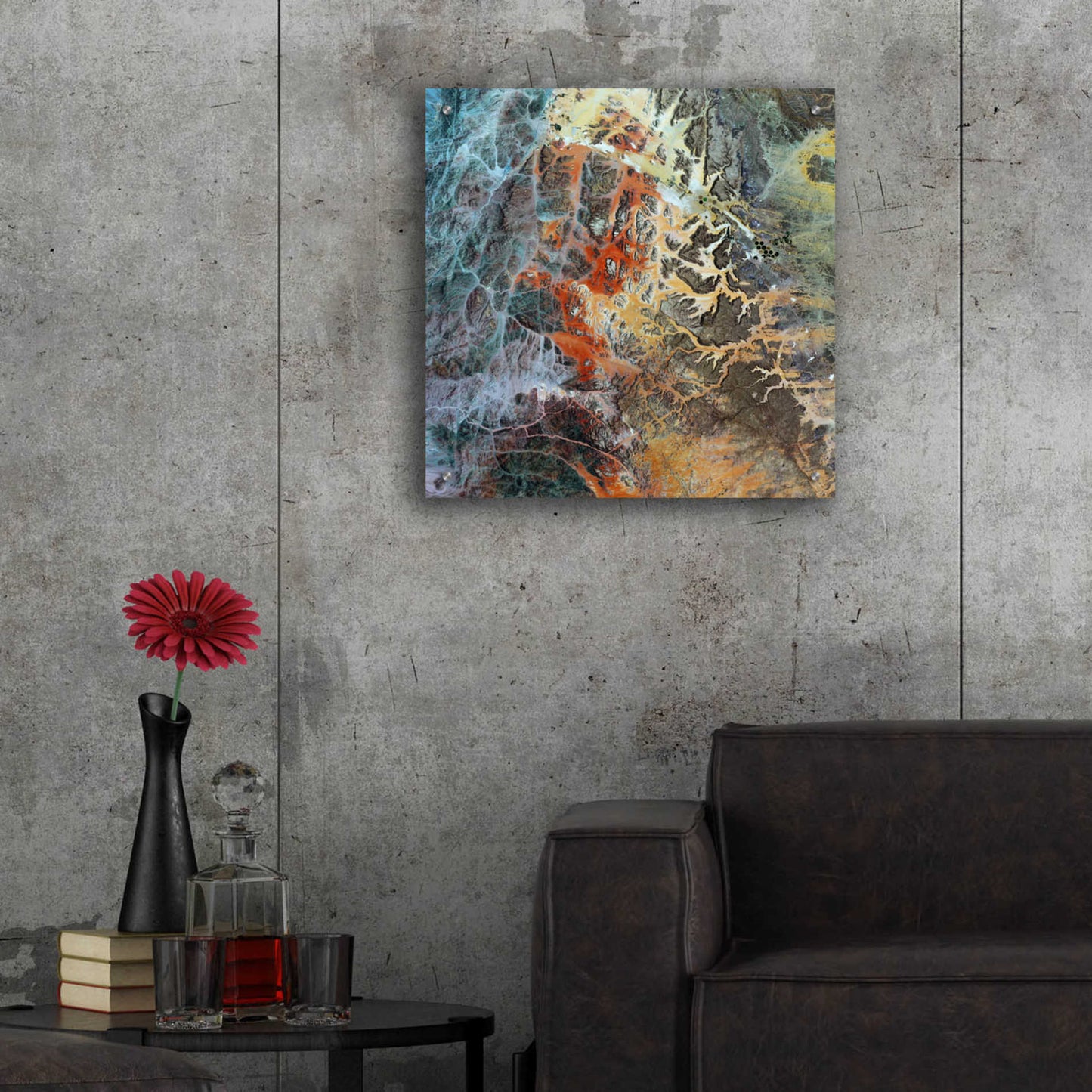 Epic Art 'Earth as Art: Unfriendly Landscape,' Acrylic Glass Wall Art,24x24