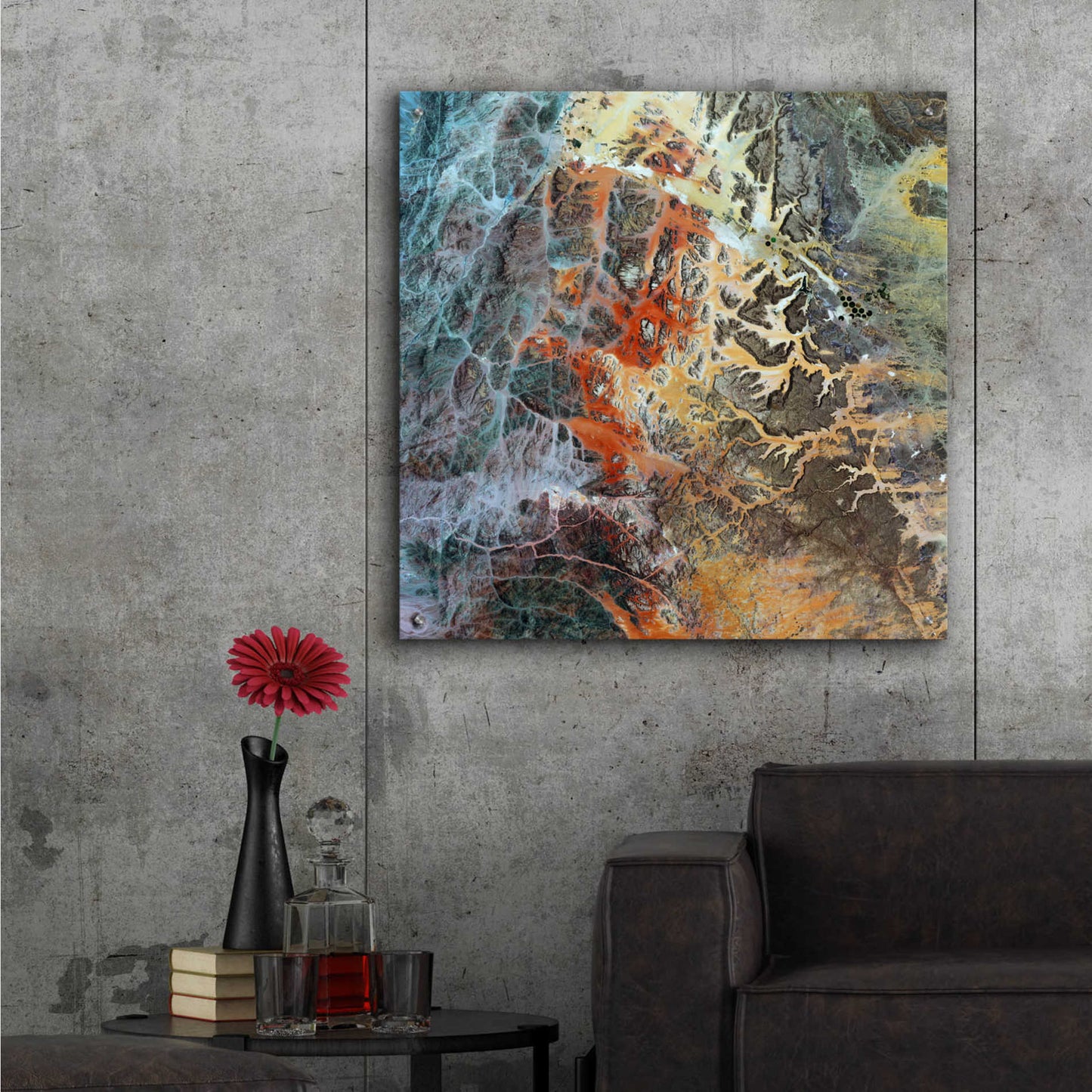 Epic Art 'Earth as Art: Unfriendly Landscape,' Acrylic Glass Wall Art,36x36