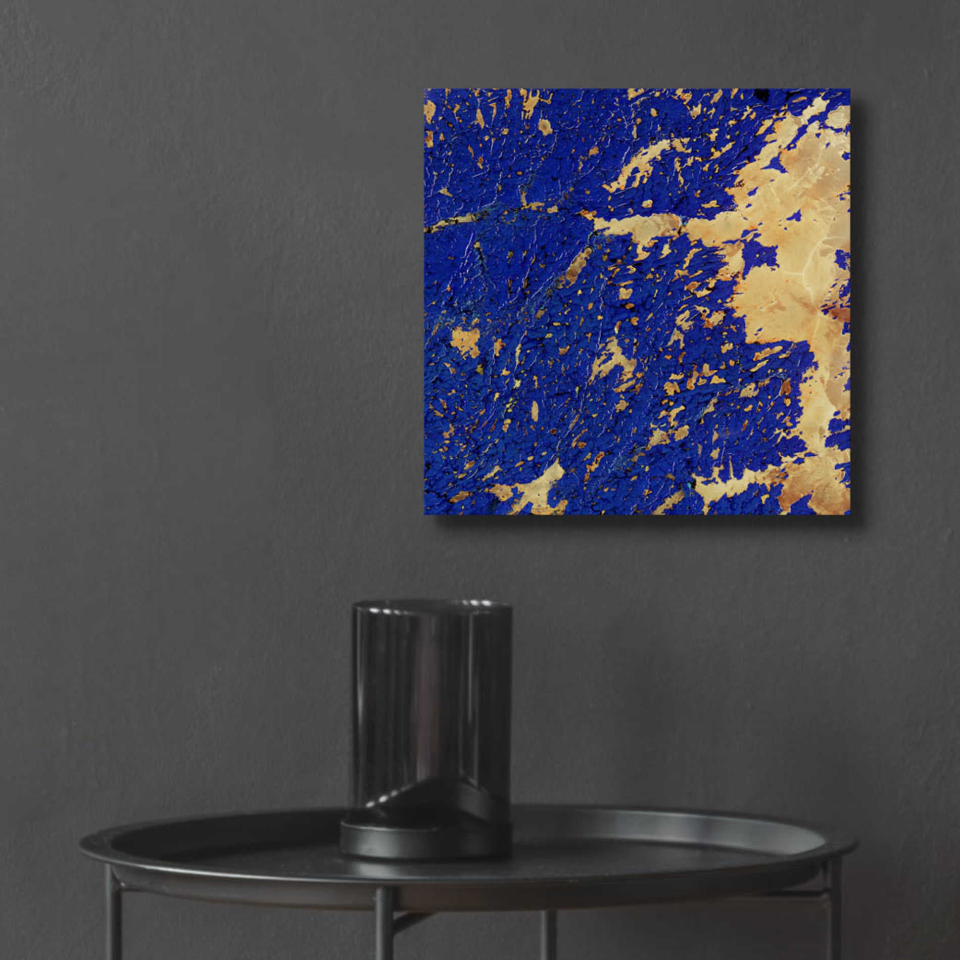 Epic Art 'Earth as Art: Copper and Blue,' Acrylic Glass Wall Art,12x12