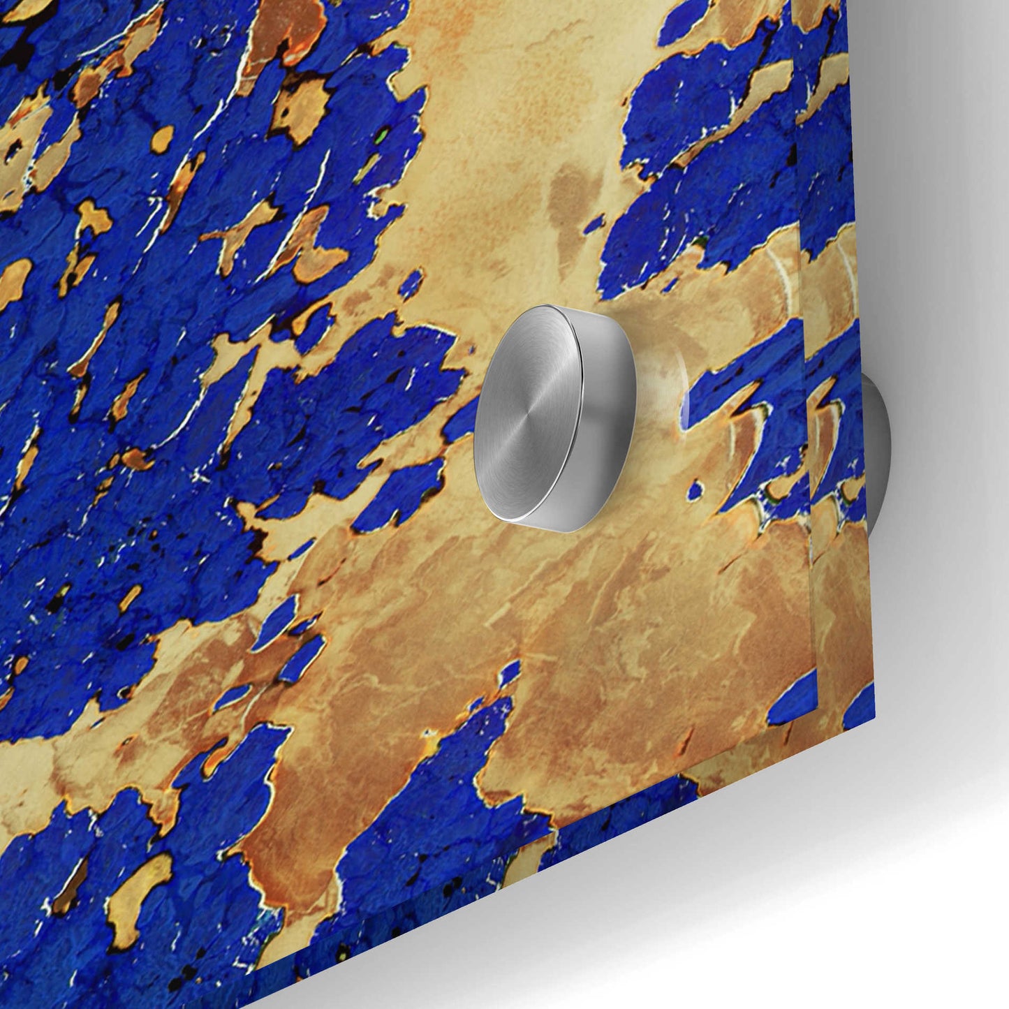 Epic Art 'Earth as Art: Copper and Blue,' Acrylic Glass Wall Art,24x24