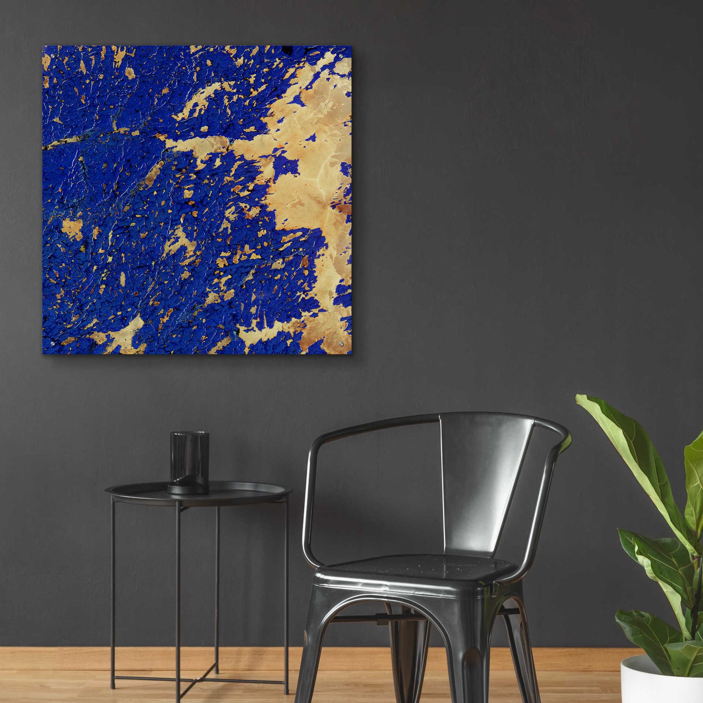 Epic Art 'Earth as Art: Copper and Blue,' Acrylic Glass Wall Art,36x36