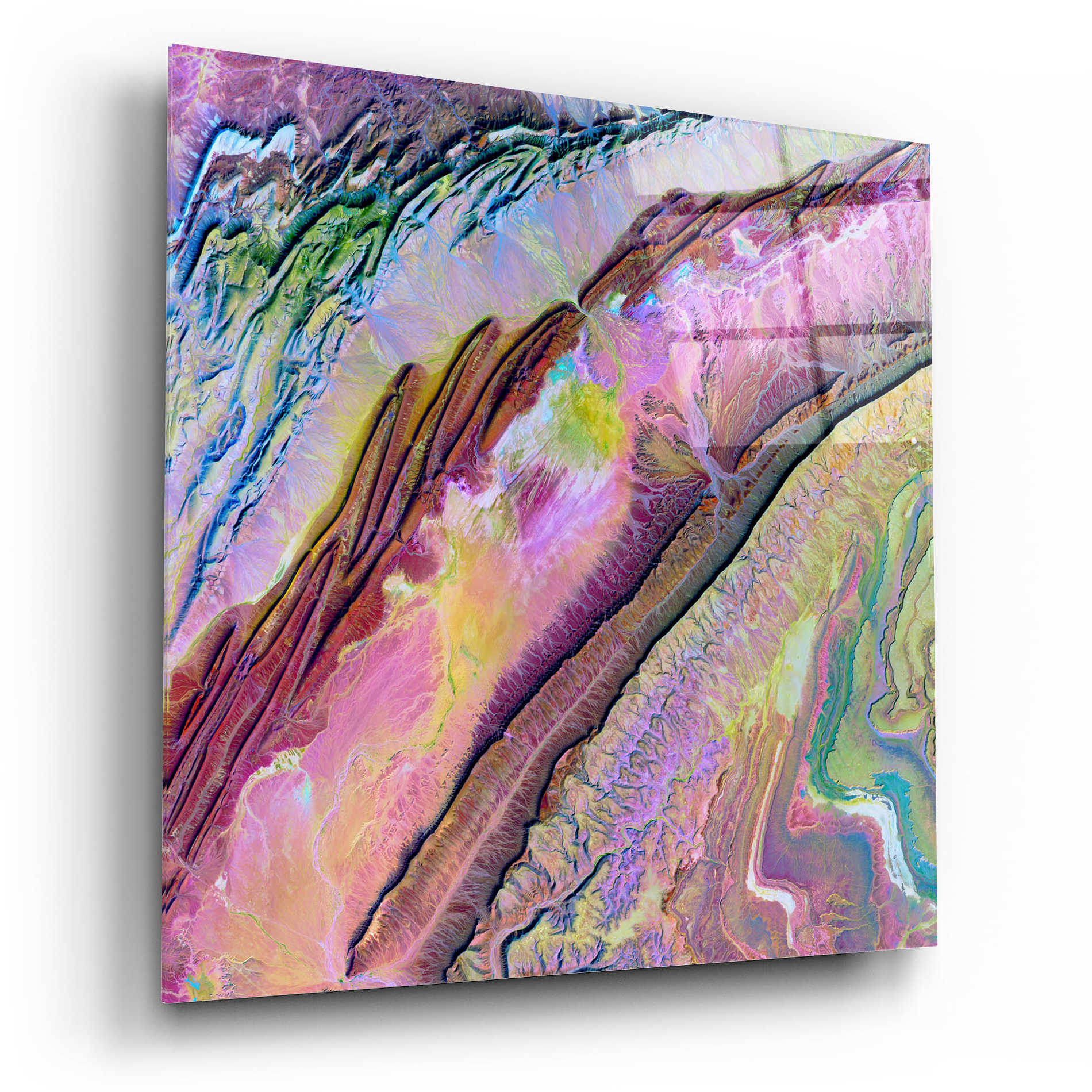 Epic Art 'Earth as Art: Desert Ribbons,' Acrylic Glass Wall Art,12x12