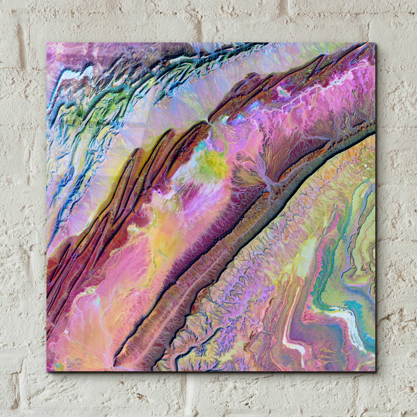 Epic Art 'Earth as Art: Desert Ribbons,' Acrylic Glass Wall Art,12x12