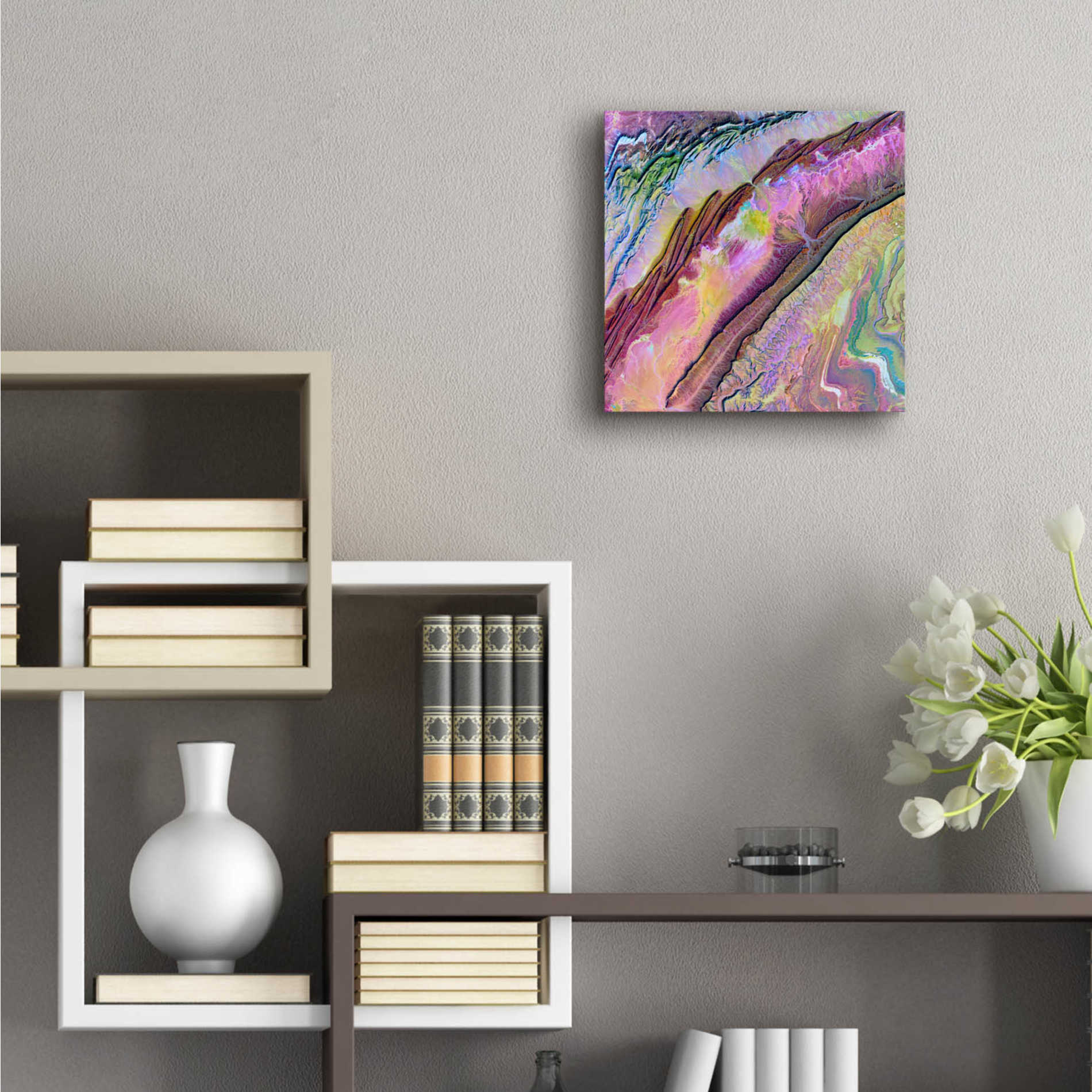 Epic Art 'Earth as Art: Desert Ribbons,' Acrylic Glass Wall Art,12x12