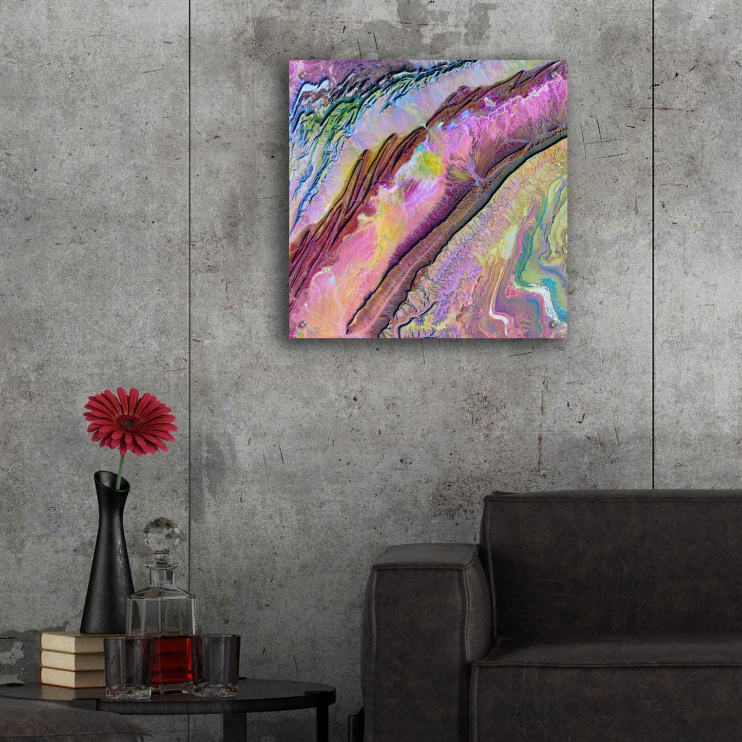 Epic Art 'Earth as Art: Desert Ribbons,' Acrylic Glass Wall Art,24x24