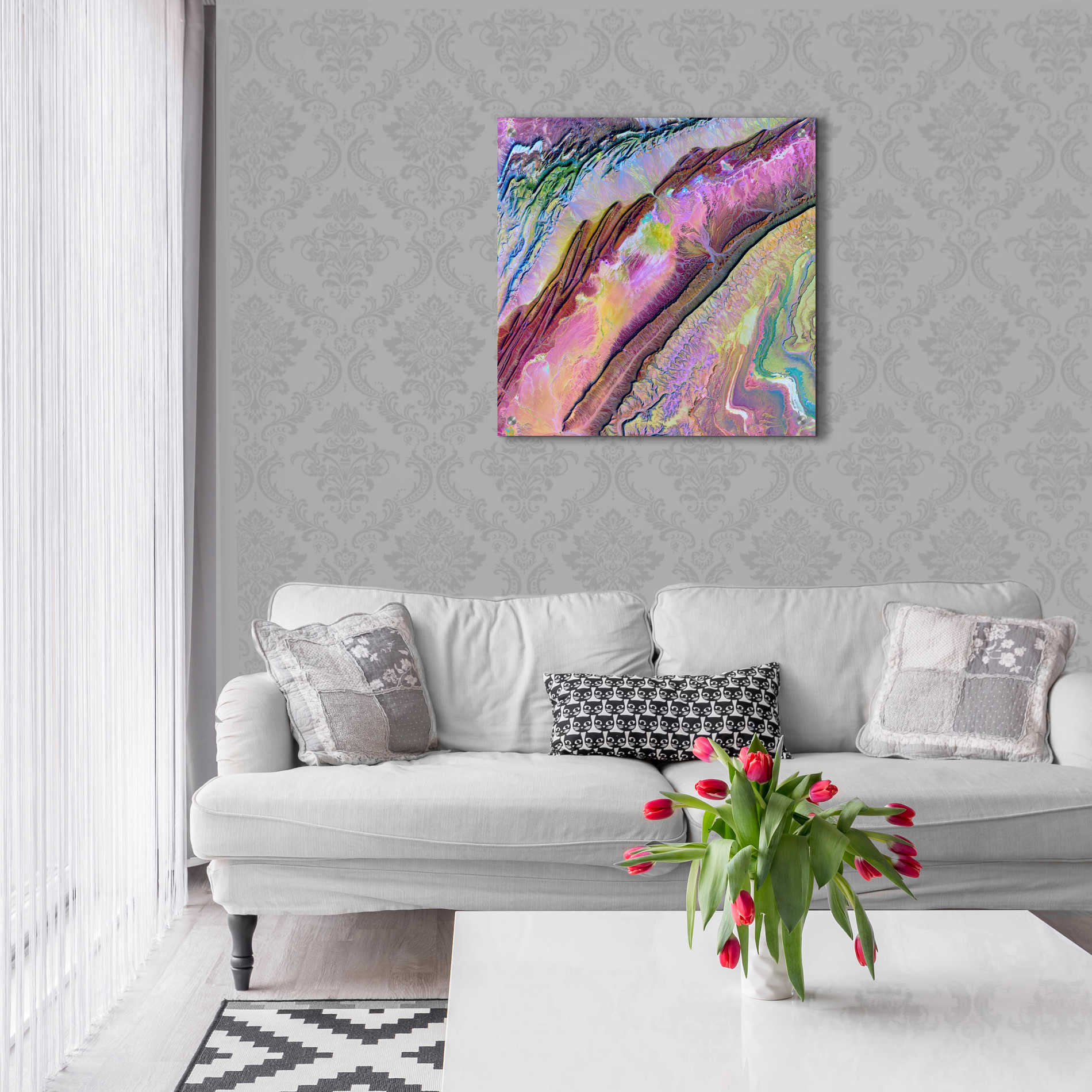 Epic Art 'Earth as Art: Desert Ribbons,' Acrylic Glass Wall Art,24x24